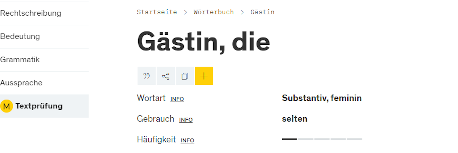 Der Duden kreiert das Wort Gästin, die weibliche Form von Gast.