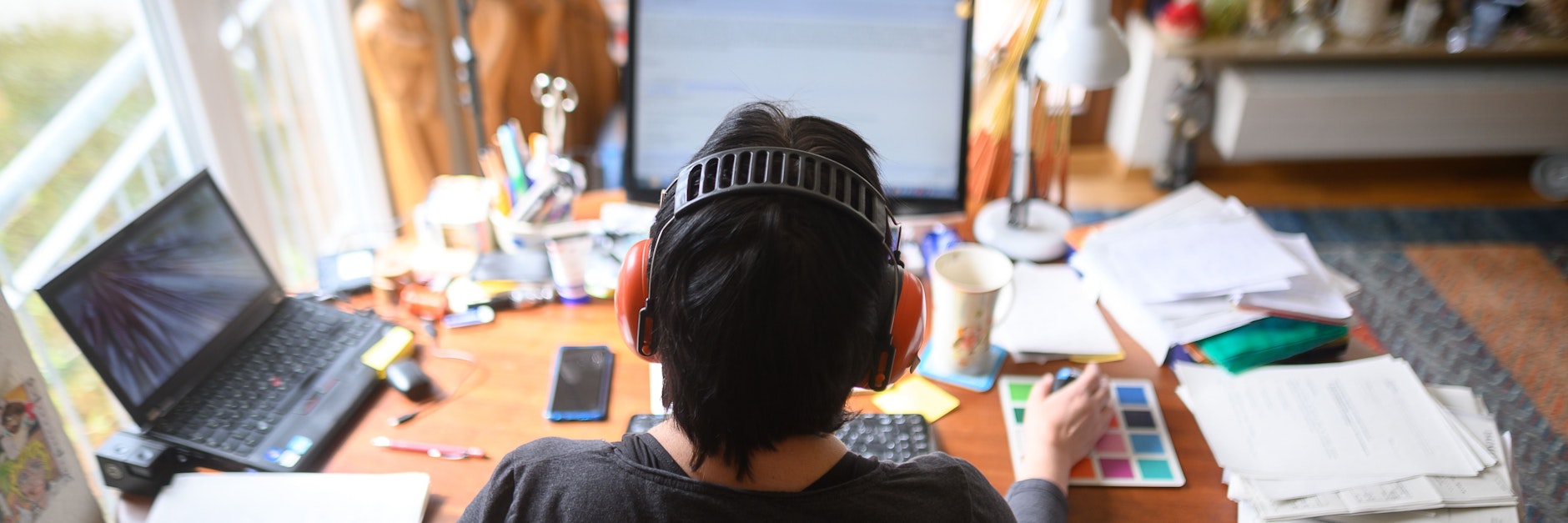 Arbeiten im Homeoffice (Symbolbild).