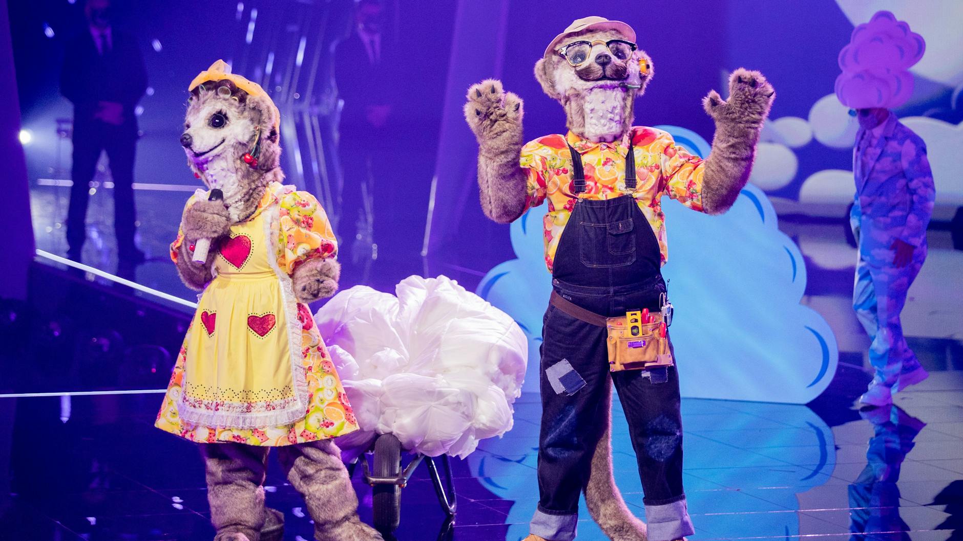 In der vergangenen Staffel spielten auch zwei Erdmännchen mit - unter den Masken versteckten sich Daniela Katzenberger (34) und Lucas Cordalis (53).