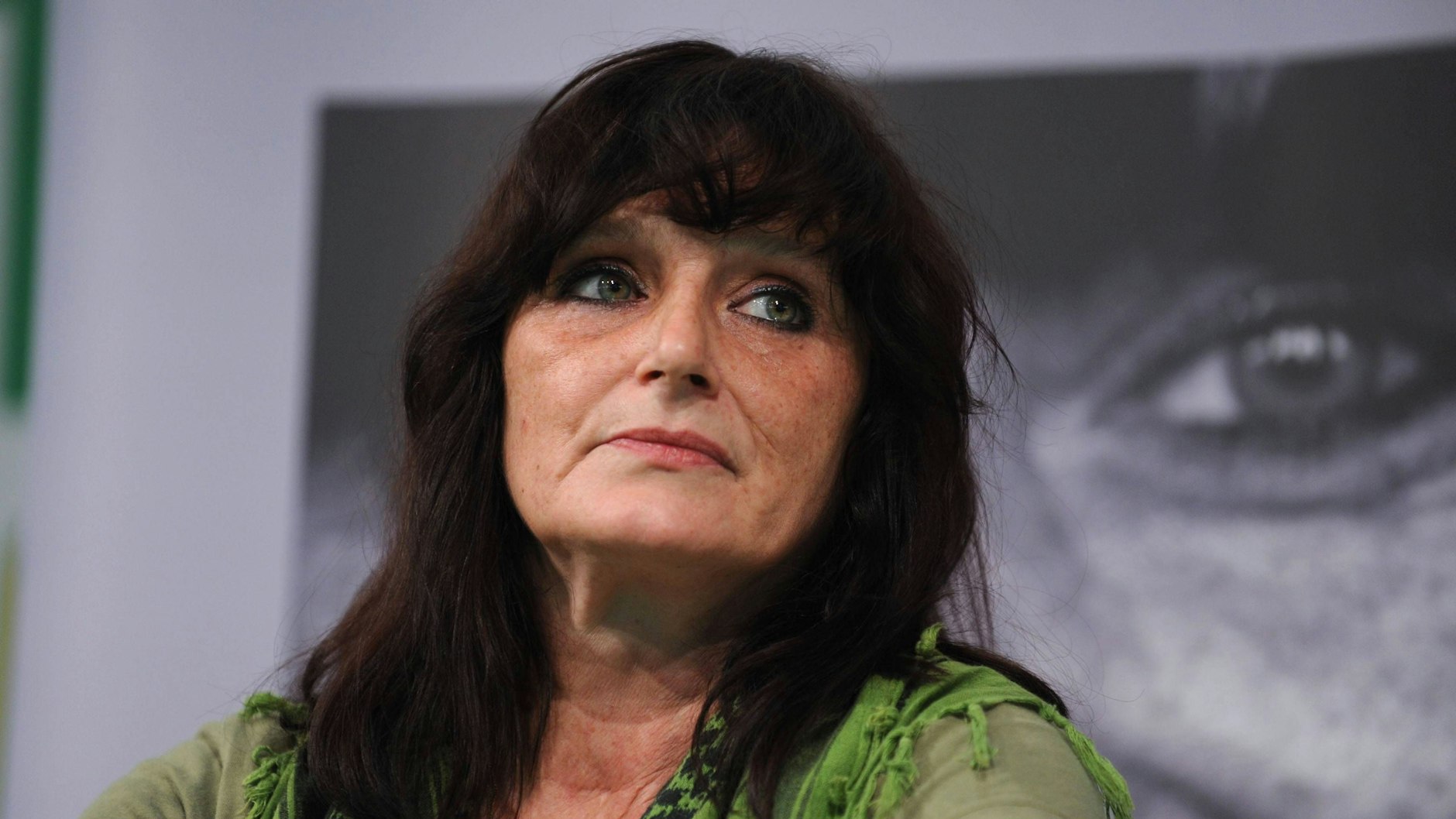 Autorin Christiane (F.) Felscherinow auf der Frankfurter Buchmesse 2013.