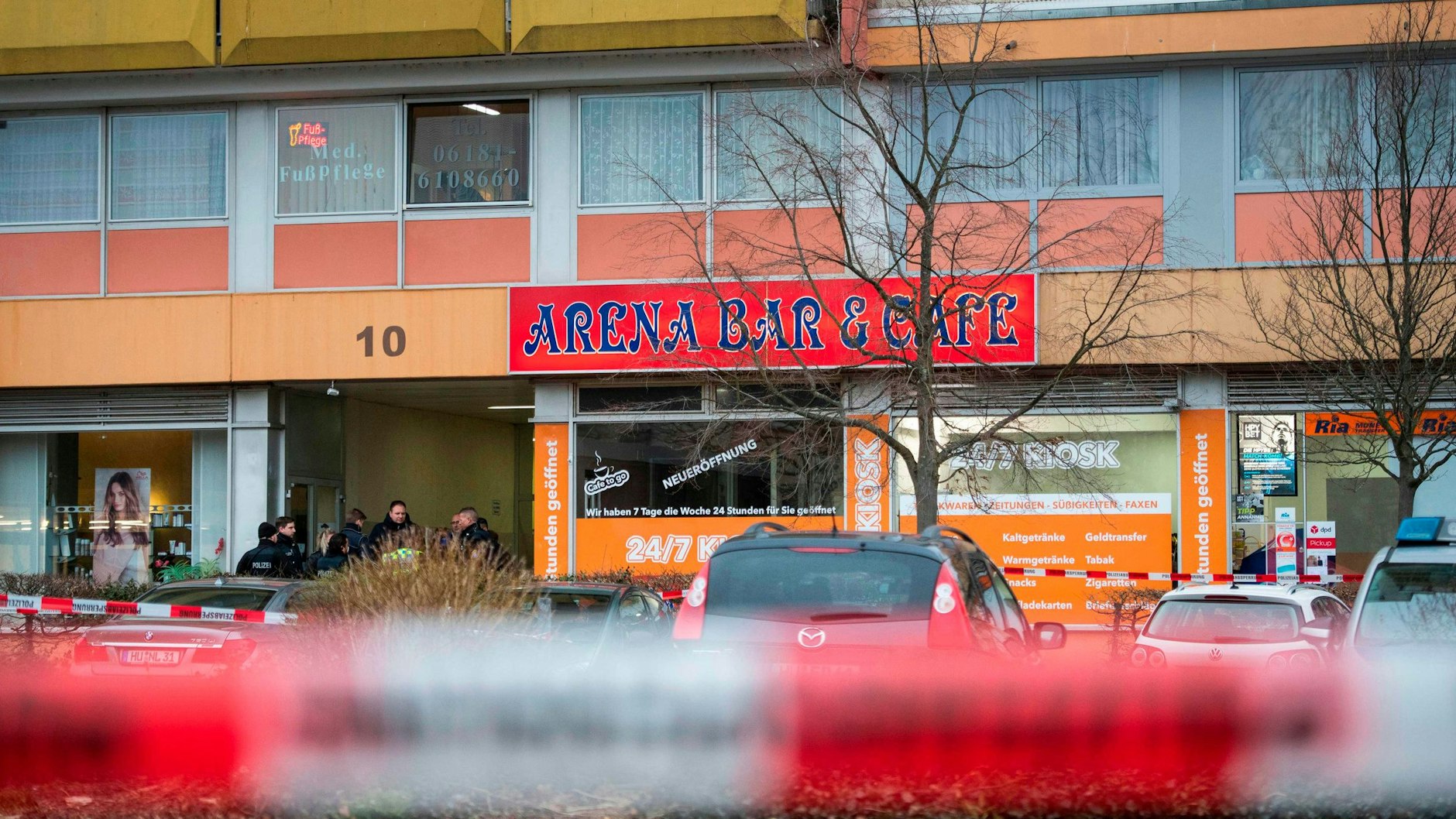 Einer der Tatorte: Ein Kiosk mit angeschlossener Bar in Hanau Kesselstadt.