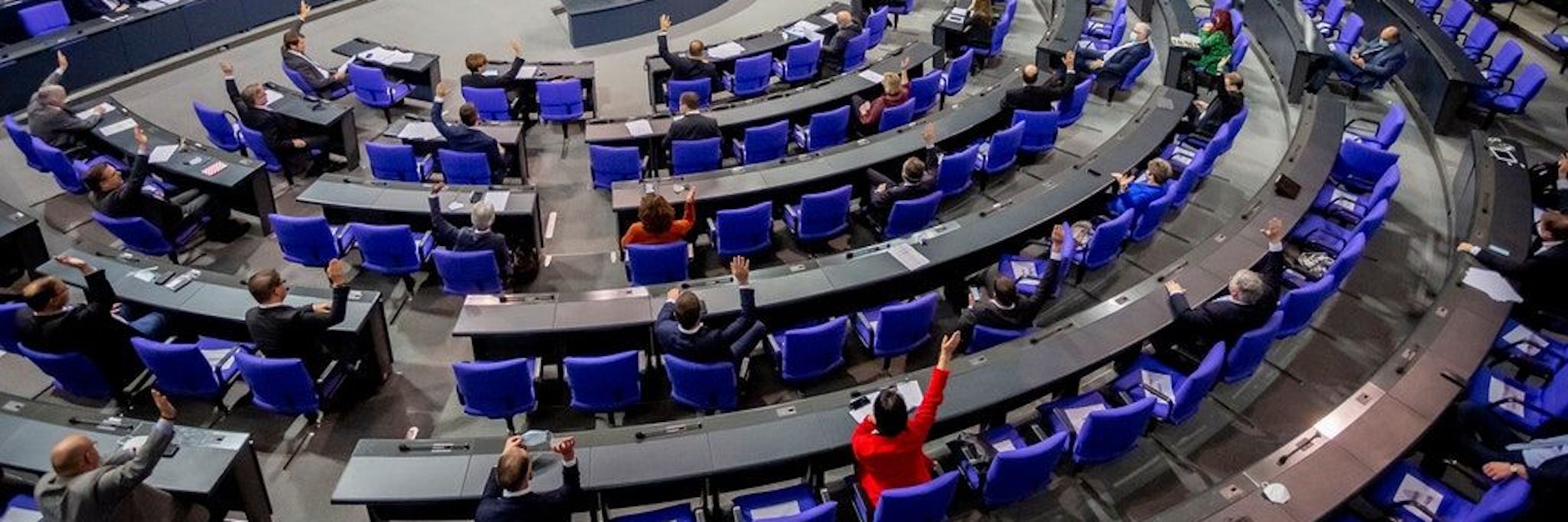 Der Bundestag während einer Sitzung