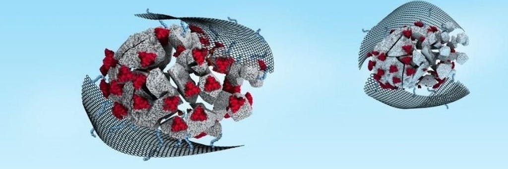 Ultradünne Nanomaterialien bringen die Hülle der Coronaviren zum Zerreißen, bevor sie überhaupt in menschliche Zellen eindringen können.
