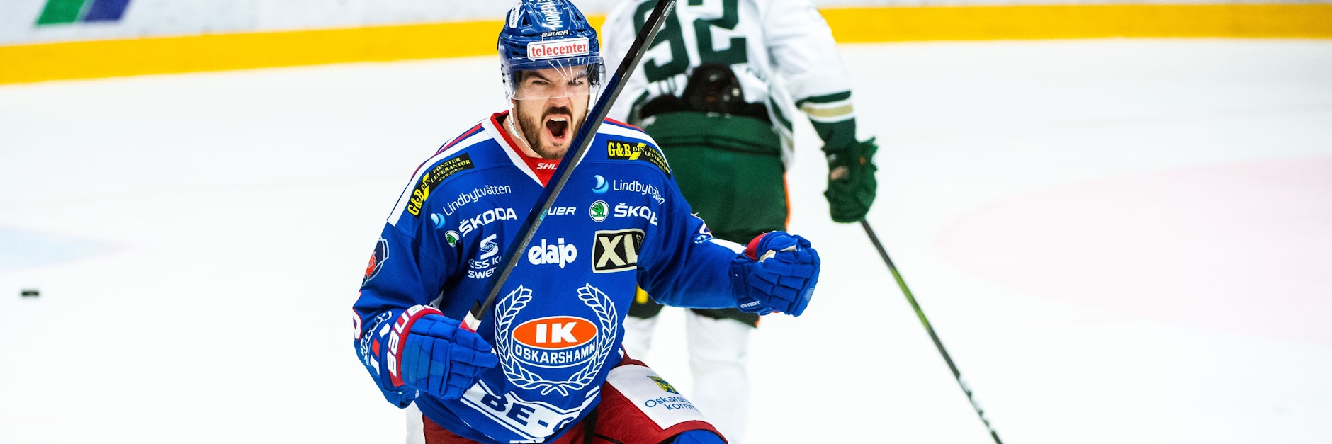 So wie nach einem Tor freut sich Simon Deprés bestimmt auch, dass er zu den Eisbären darf.