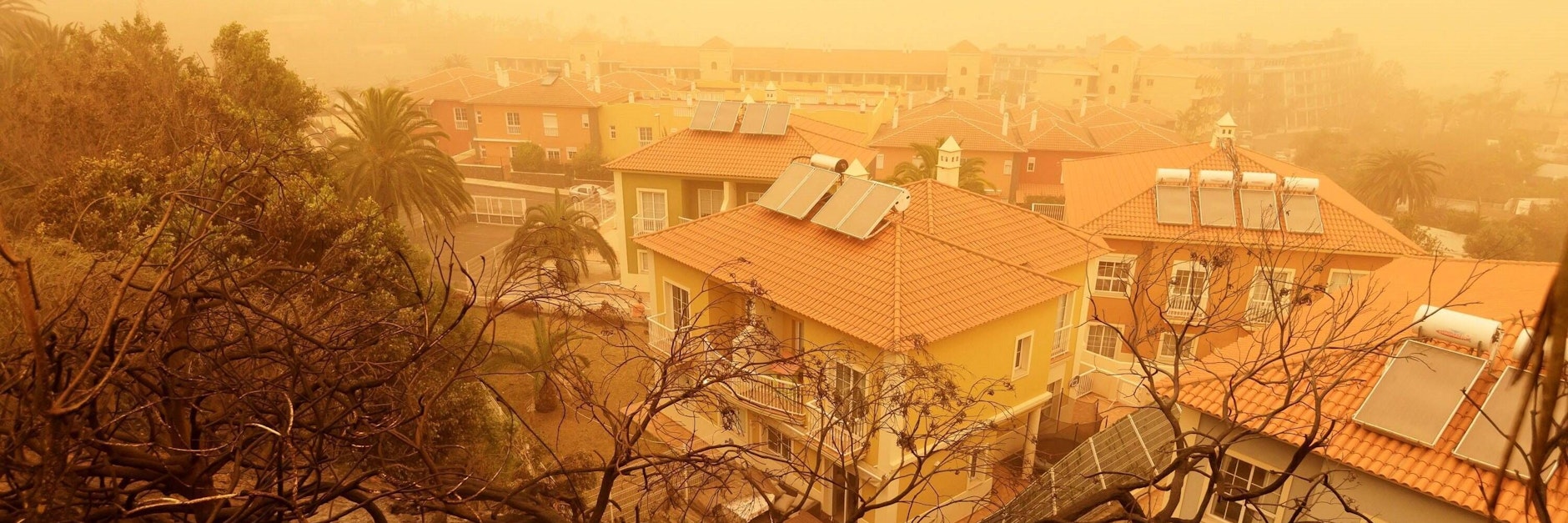 Der Himmel kann sich rot färben - wie hier auf den Kanaren.&nbsp;