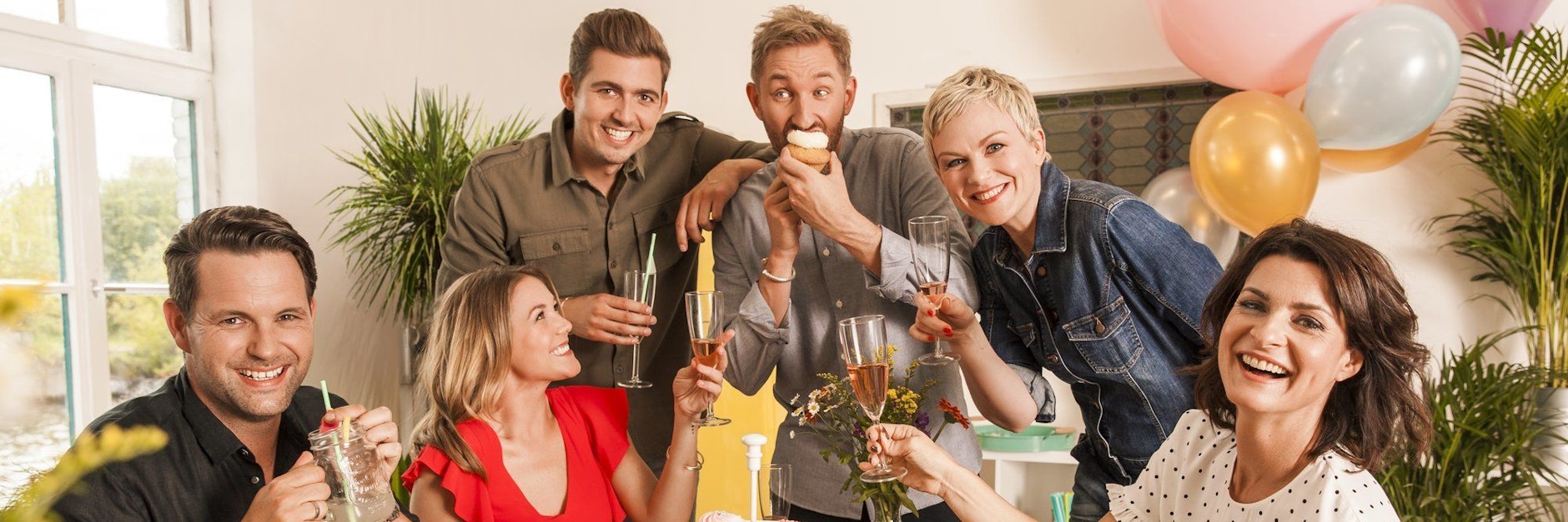 Sind immer gut gelaunt: Die Moderatoren des Frühstücksfernsehens von Sat.1.&nbsp;