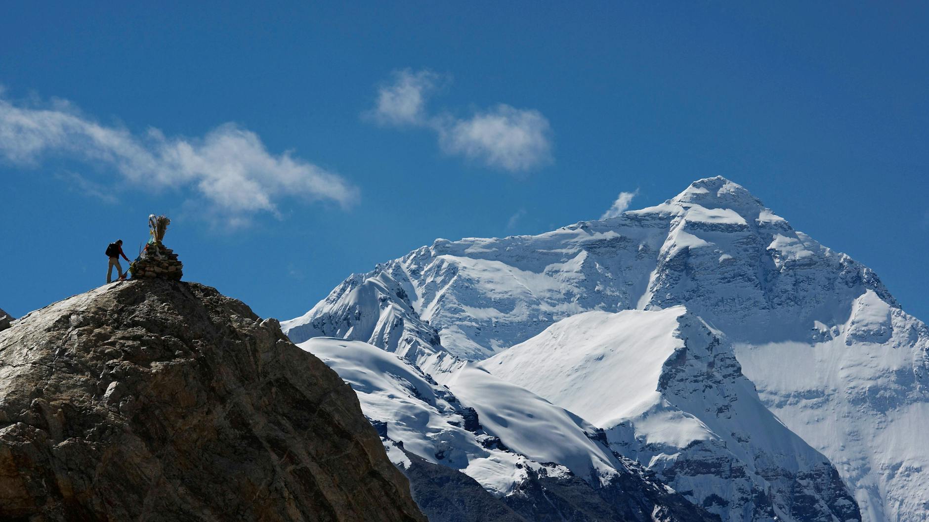 Der Mount Everest im Himalaya.