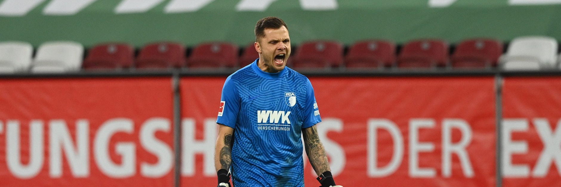 Rafal Gikiewicz, wie er leibt und lebt: Unions Aufstiegsheld gibt nun alles für den 1. FC Augsburg.
