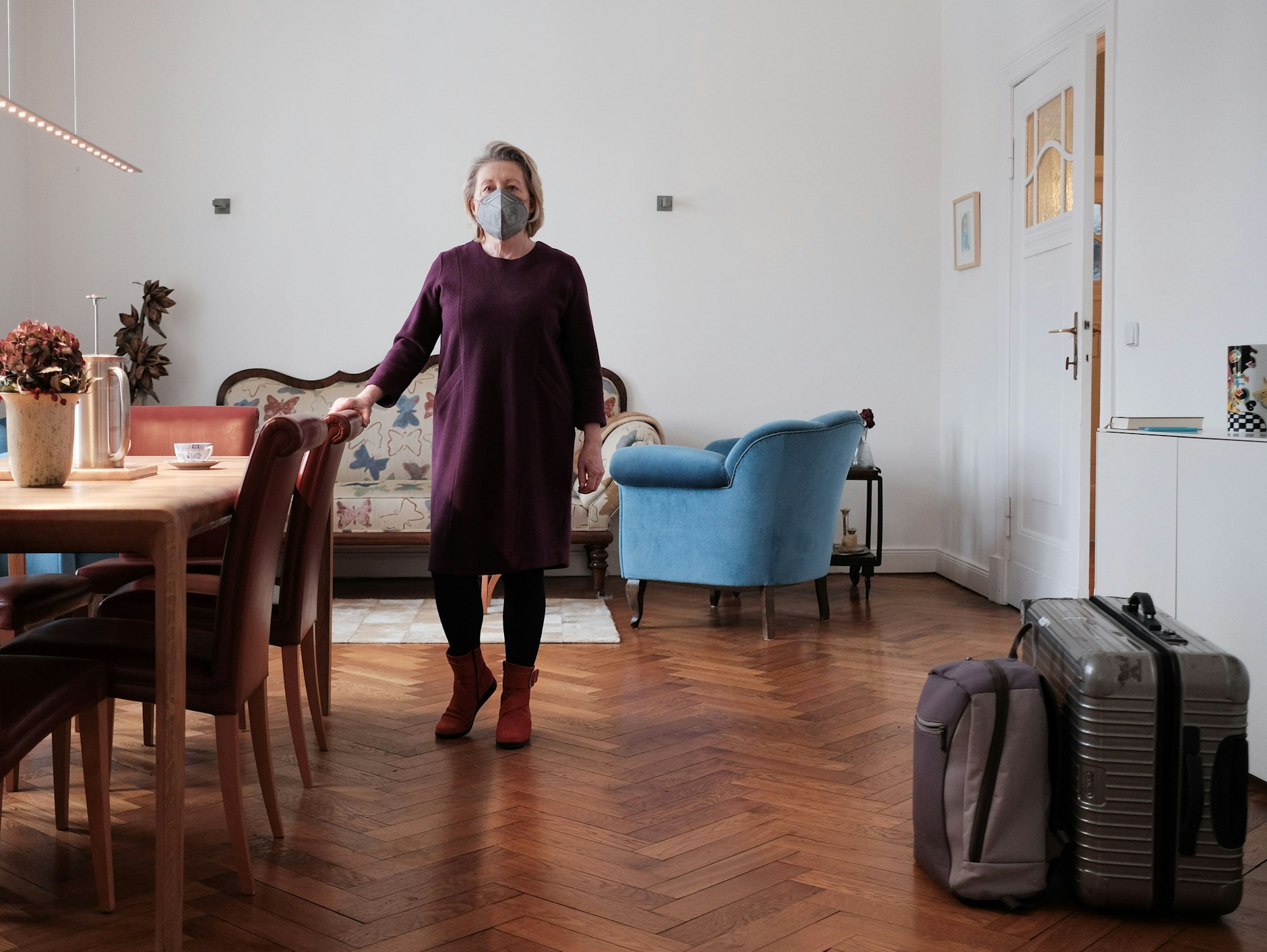Verena Sommerfeld in ihrer Wohnung in Berlin-Lankwitz.