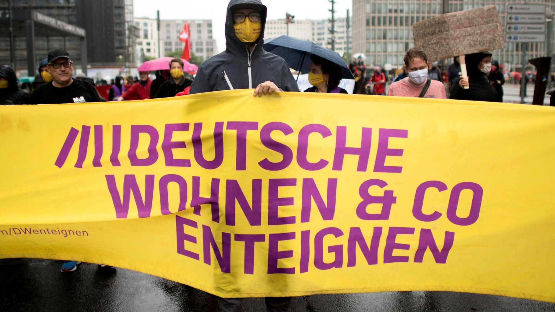 Demonstration gegen hohe Mieten in Berlin. (Archivbild)