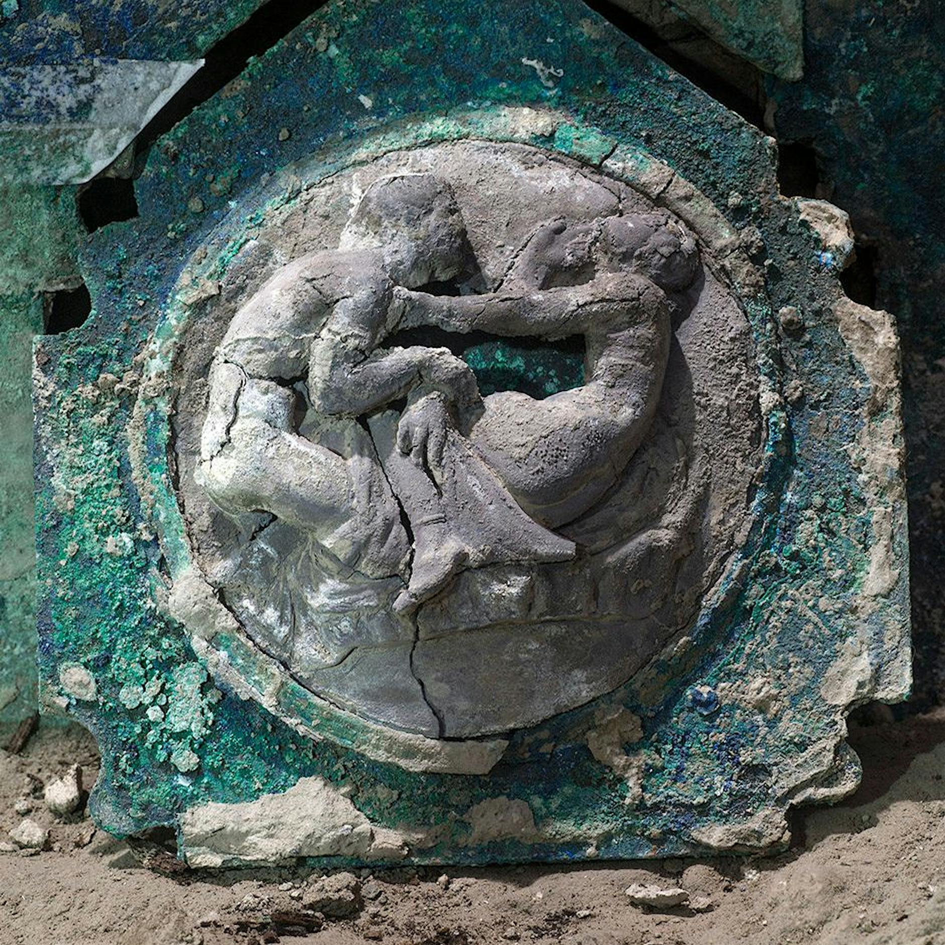 Pompeji: Archäologen finden Triumphwagen mit Erotik-Motiven
