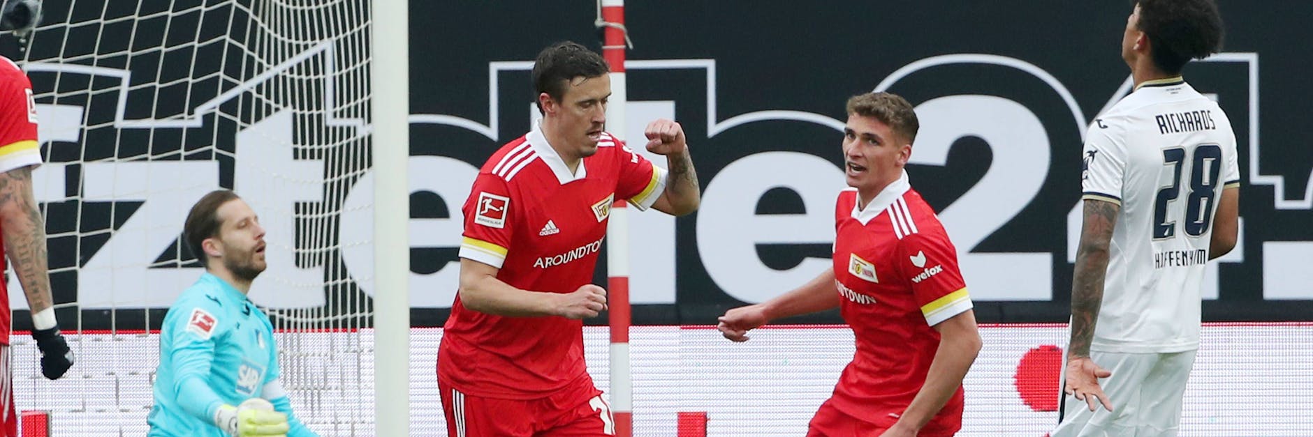 Max Kruse jubelt bei seinem Comeback über seinen siebten Saisontreffer für Union.