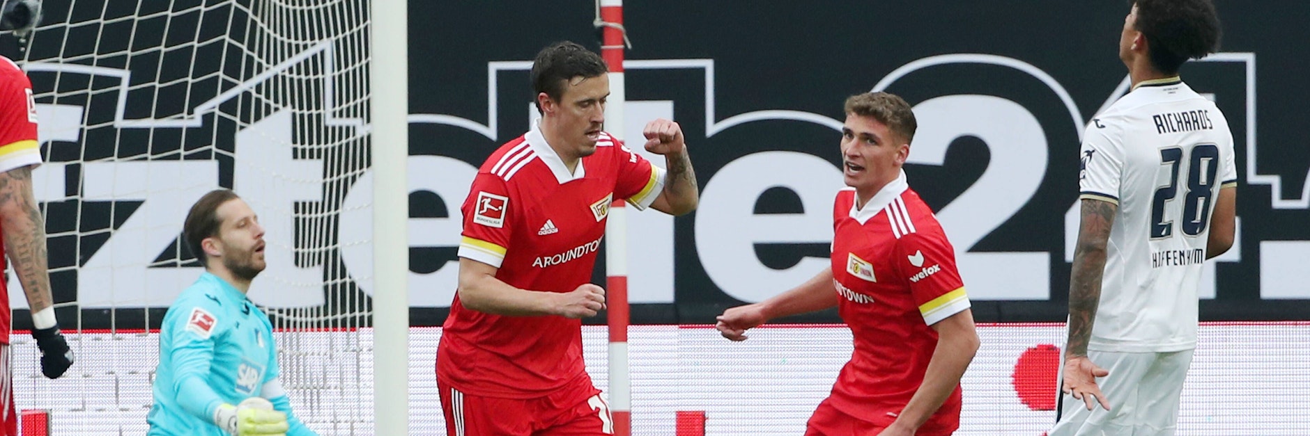 Max Kruse jubelt bei seinem Comeback über seinen siebten Saisontreffer für Union.