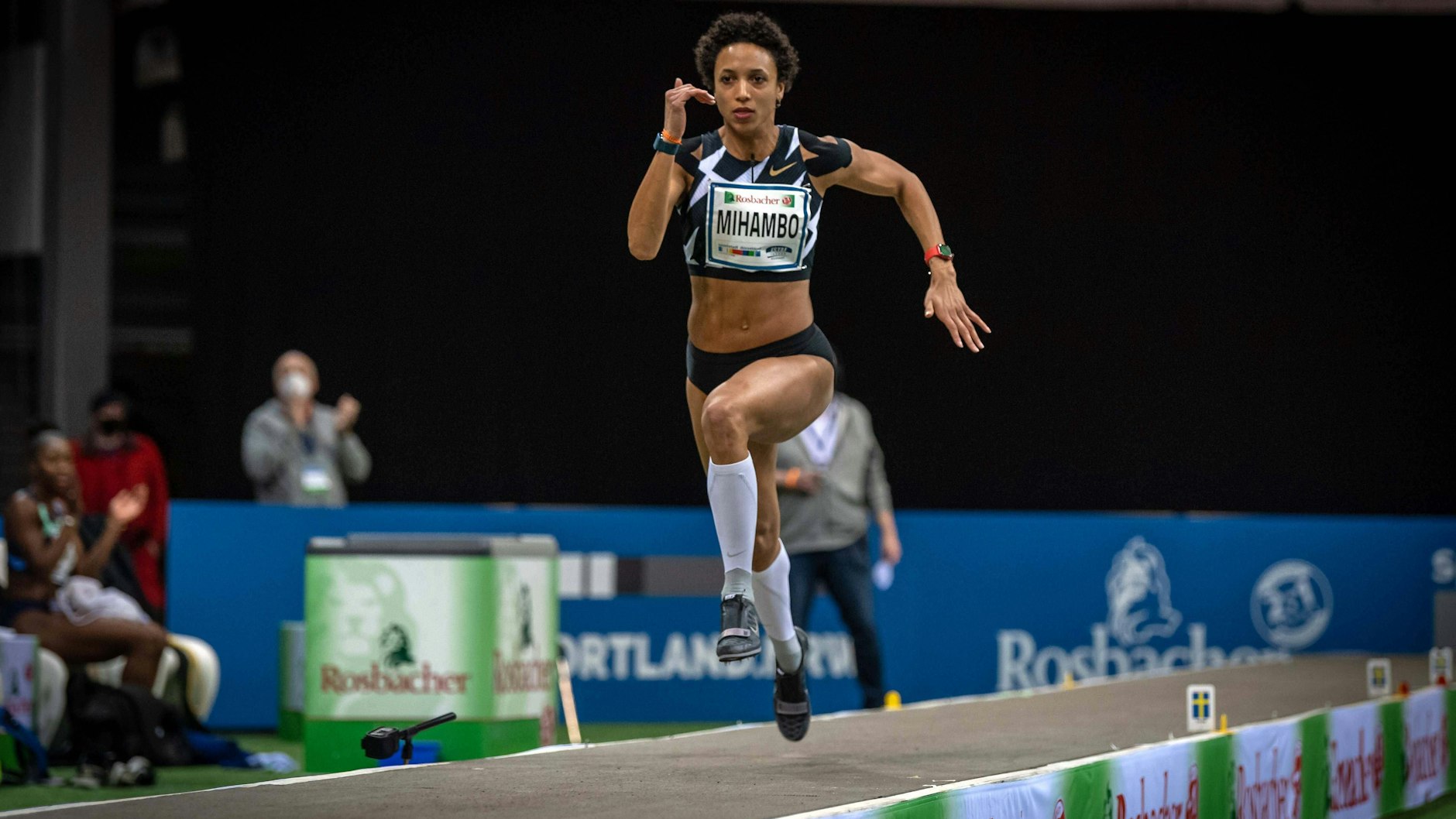 Weitspringerin Malaika Mihambo wird bereits seit der vergangenen Saison im Anlauf vom Song eines amerikanischen Rappers begleitet.