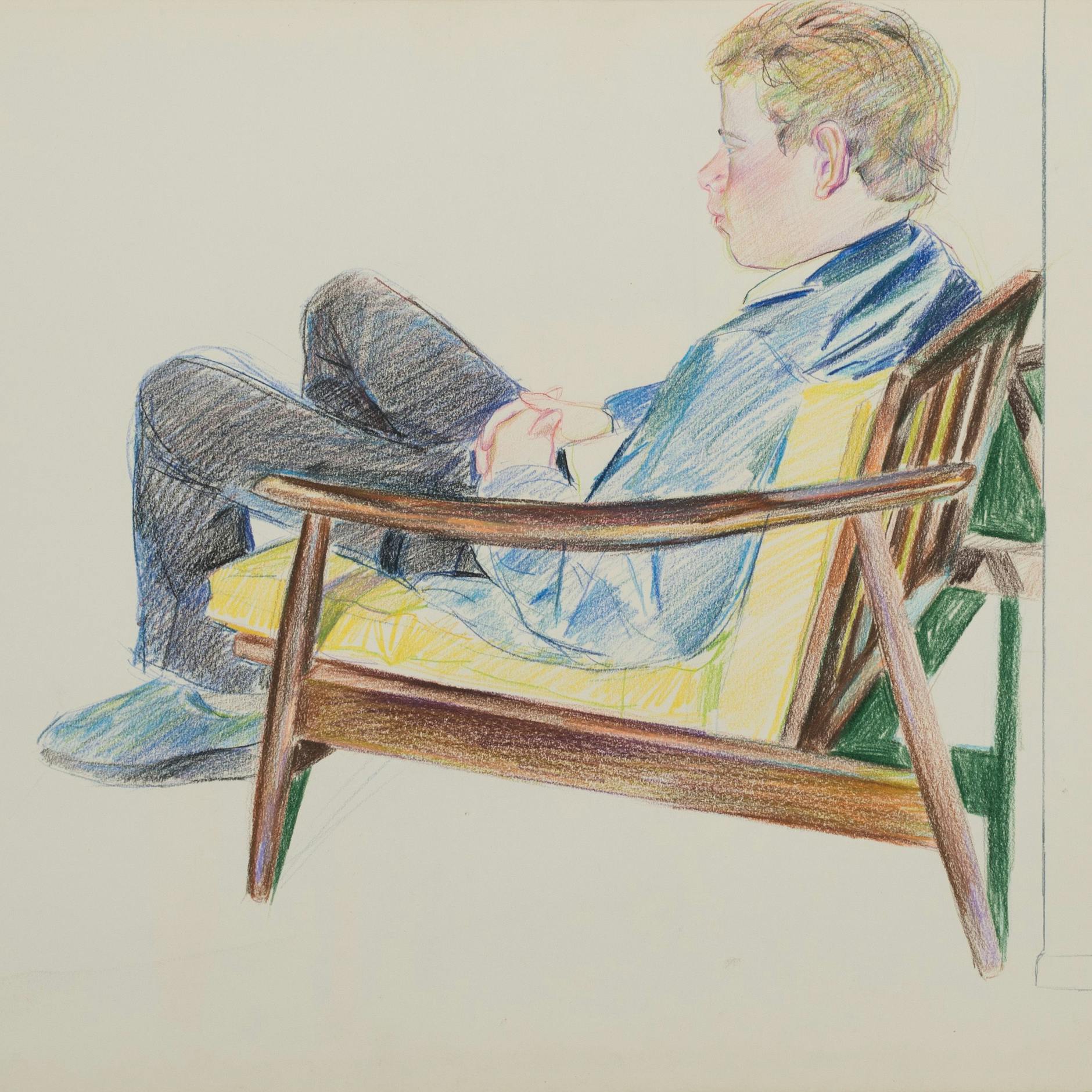 „Untitled (Ken in Chair blue Shirt)“, späte 1970er