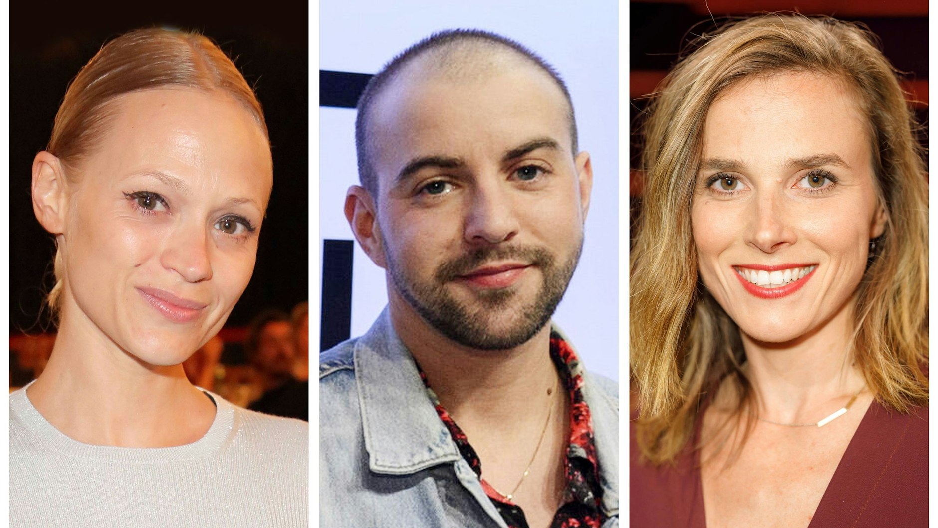 Drei von 185, die sich im SZ-Magazin als lesbisch, schwul, bi, queer, nicht-binär und/oder trans* geoutet haben: Mavie Hörbiger, Tucké Royale, Karin Hanczewski (v.l.).