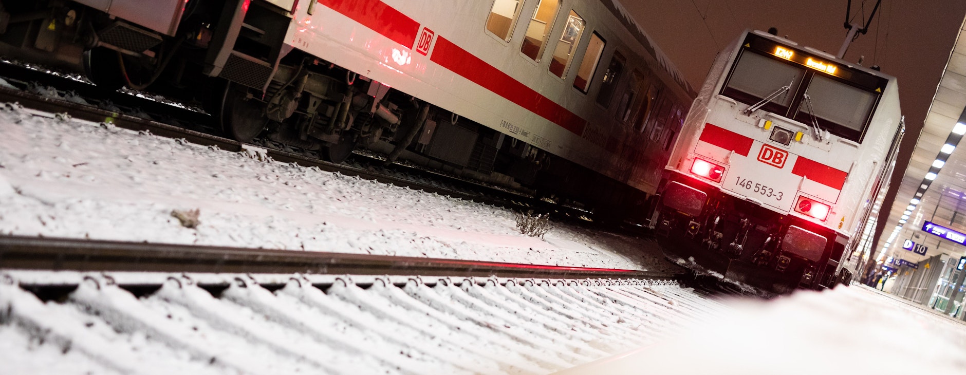 Der Fernverkehr der Deutschen Bahn wird durch das Wetter beeinträchtigt.&nbsp;