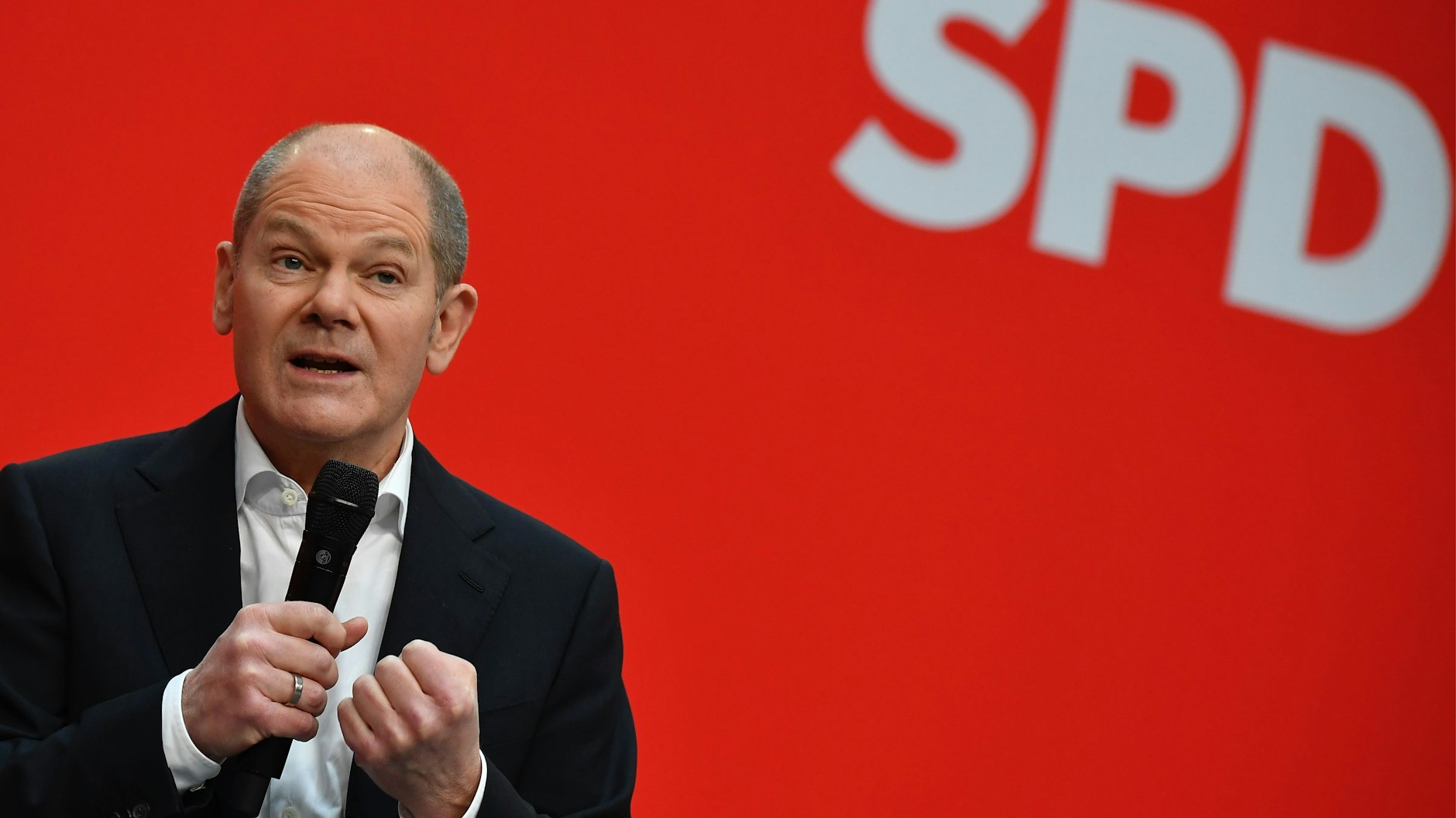 SPD-Kanzlerkandidat Olaf Scholz ist sich allen Prognosen zum Trotz sicher, mit der SPD die Bundestagswahl zu gewinnen.