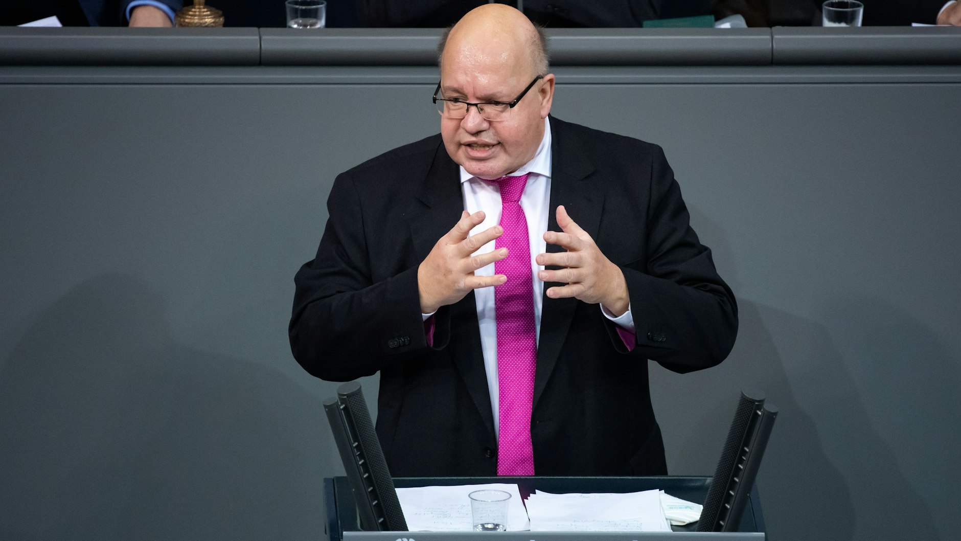 Peter Altmaier (CDU), Bundesminister für Wirtschaft und Energie, im Bundestag.