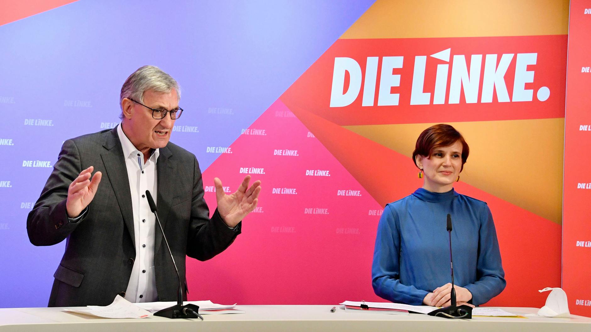 Bernd Riexinger und Katja Kipping, die Parteivorsitzenden der Linken, haben ambitionierte Ziele für die kommende Legislaturperiode.