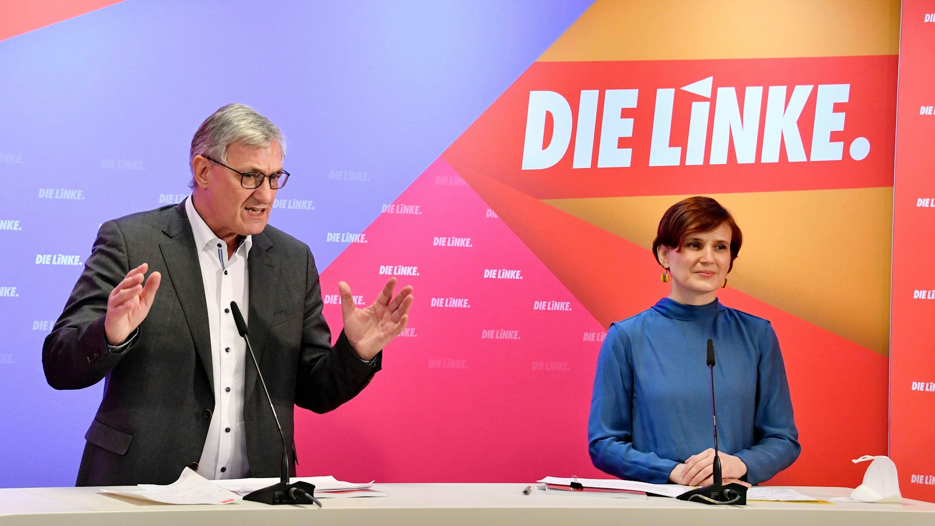 Bernd Riexinger und Katja Kipping, die Parteivorsitzenden der Linken, haben ambitionierte Ziele für die kommende Legislaturperiode.