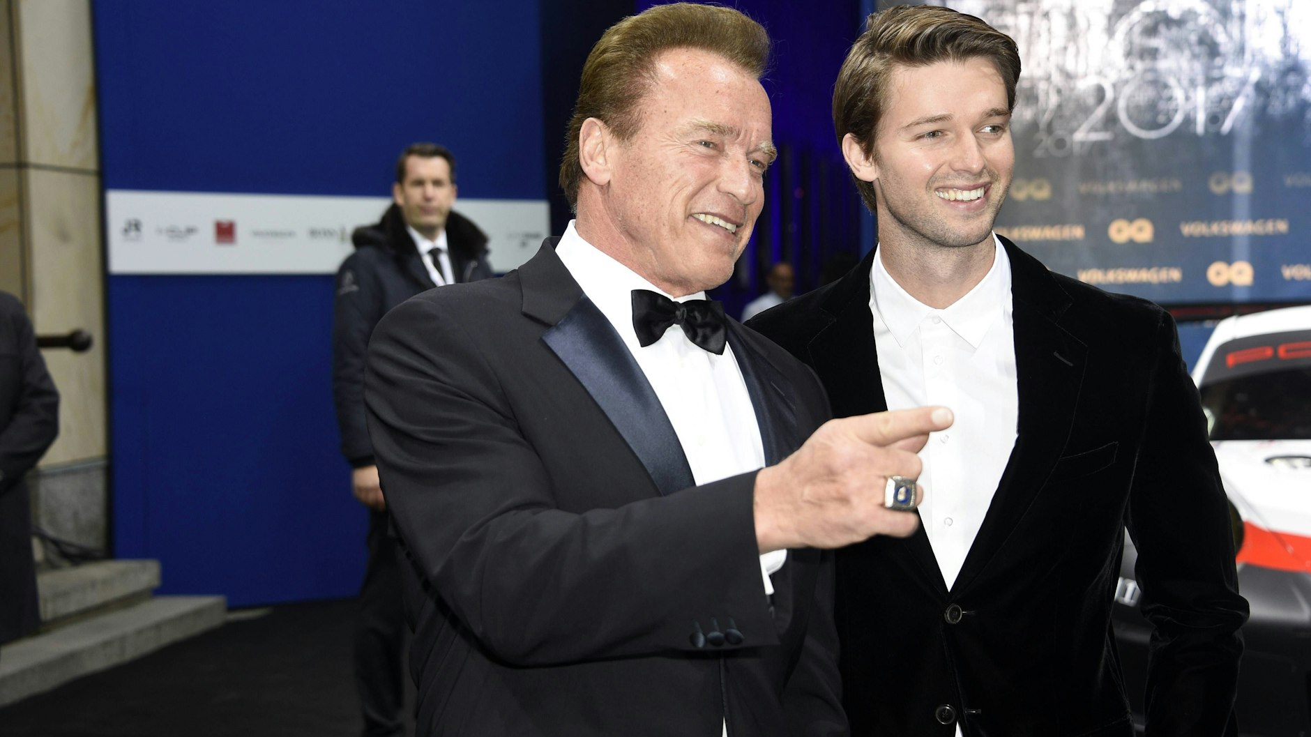 Patrick Schwarzenegger mit seinem Vater Arnold.