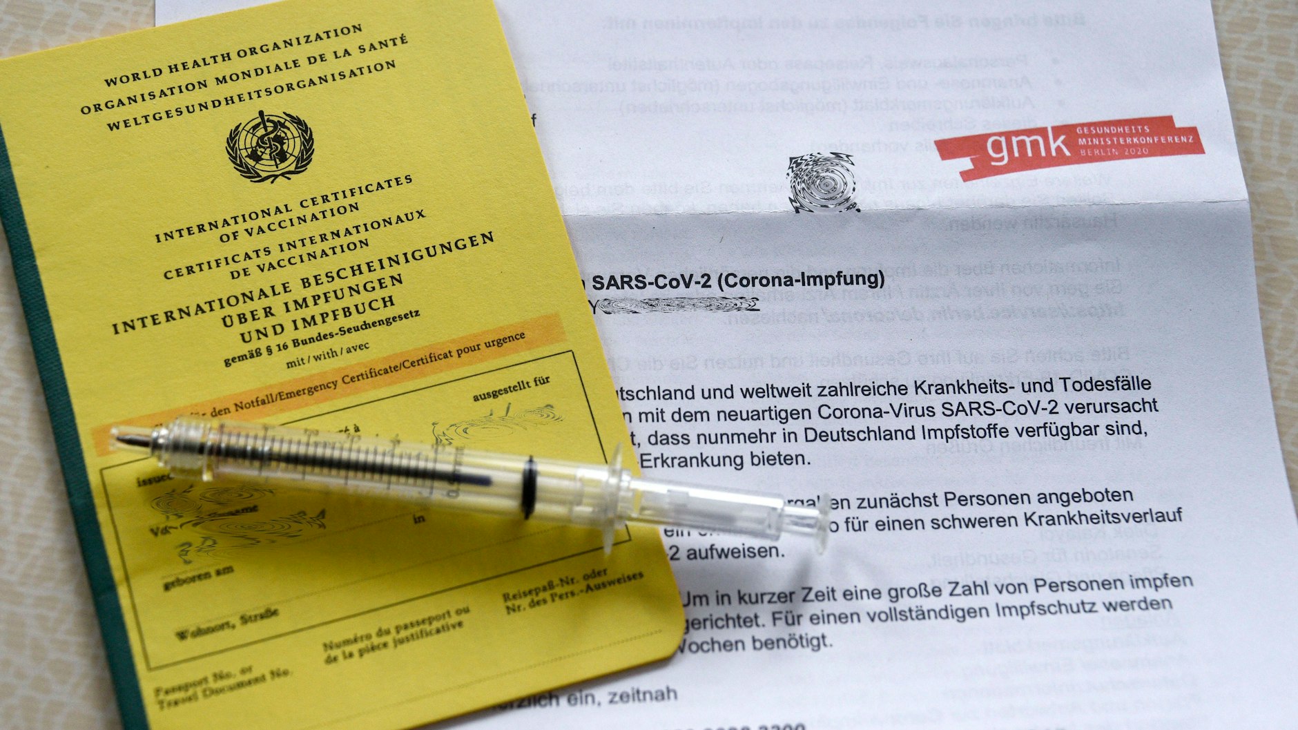 Einladung zur Impfung gegen Sars-CoV-2.