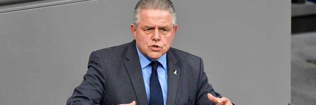 Der CDU-Bundestagsabgebordnete Klaus-Peter Willsch bei einer Rede im Deutschen Bundestag.