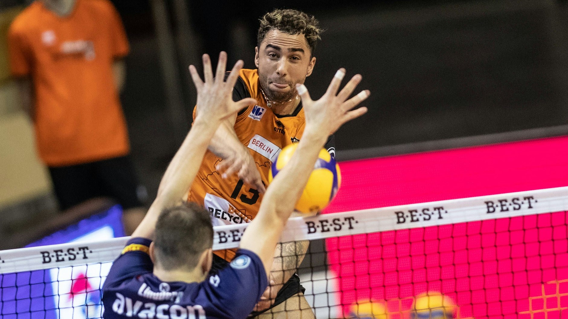 Auf dem Feld im Angriffsmodus: Volleys-Angreifer Benjamin Patch.