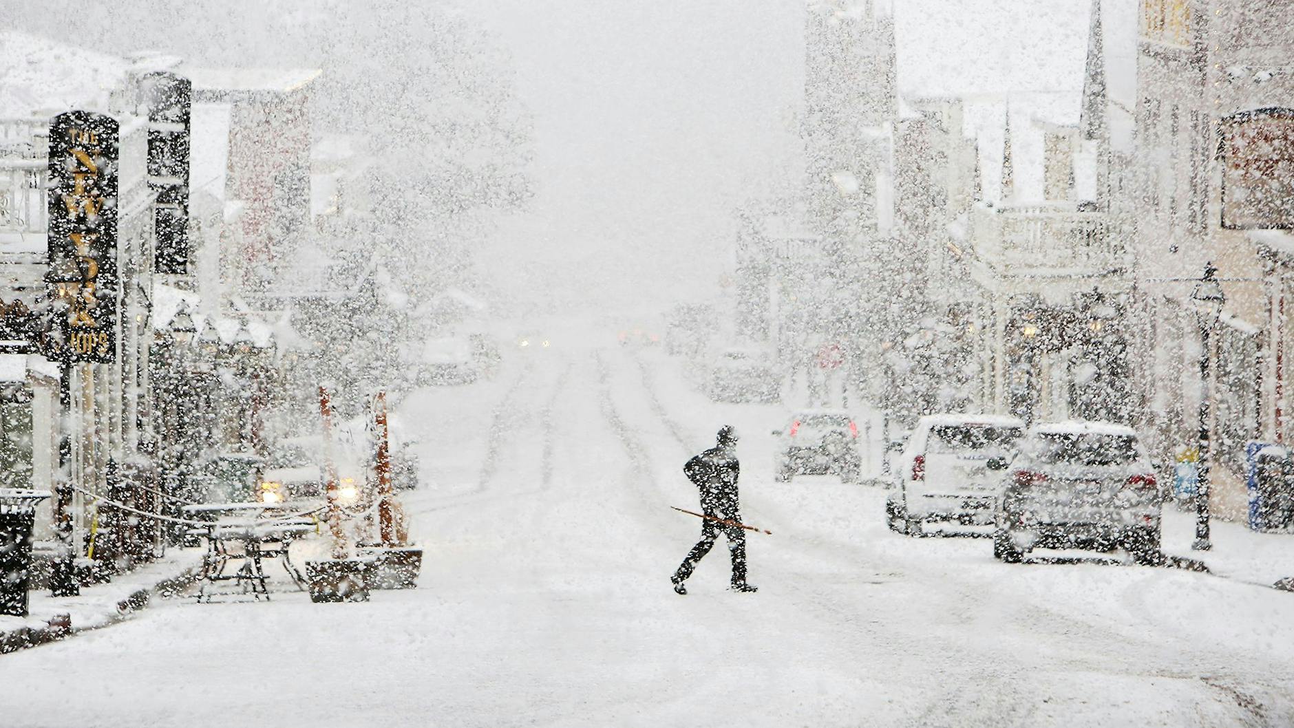 Erwischt uns der Schnee noch mal so wie hier in den USA? 