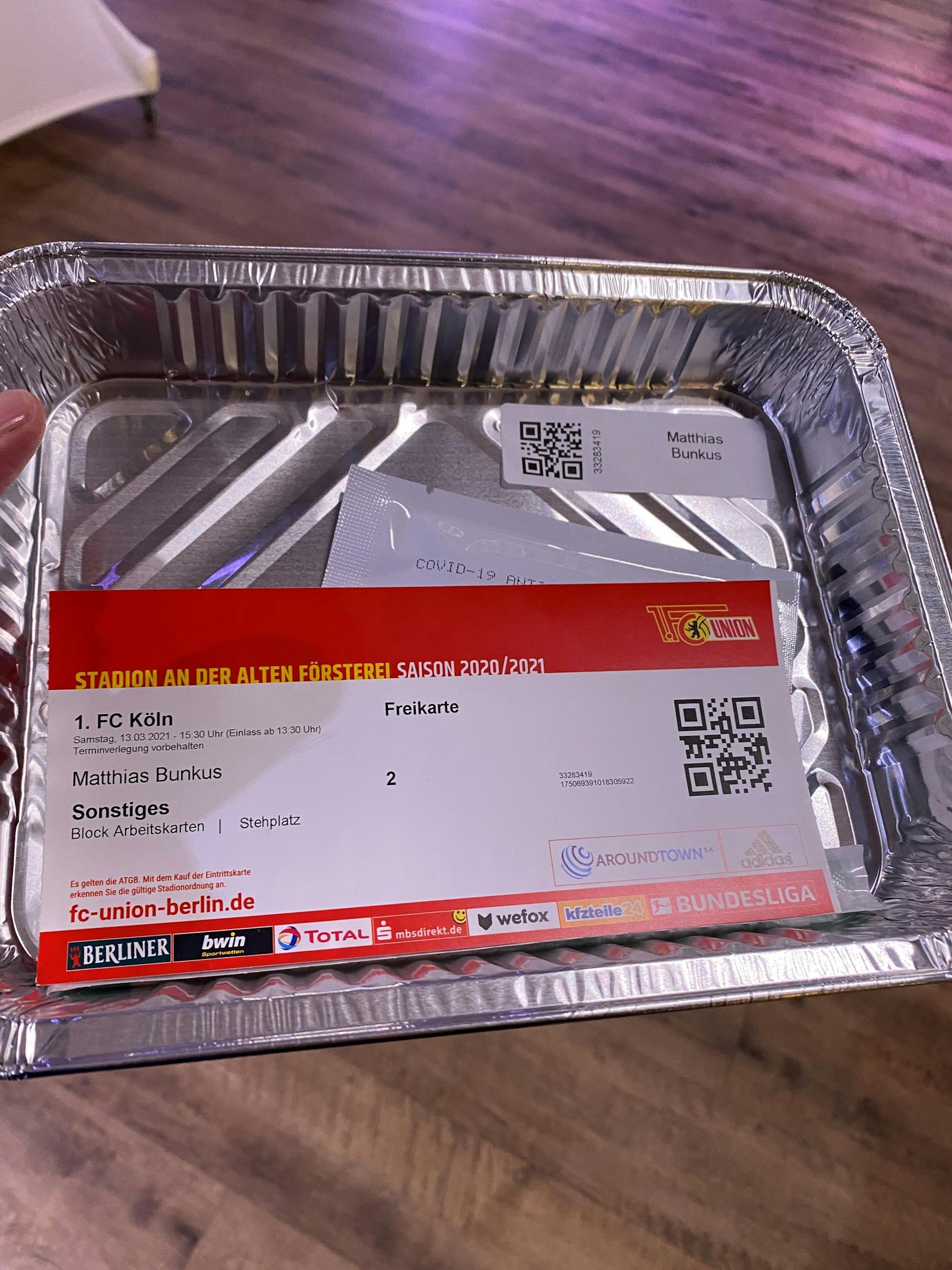 Das Testkit vor dem Einsatz.