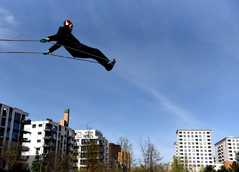 Hoch hinaus im Gleisdreieckpark. Das gefällt nicht allen.
