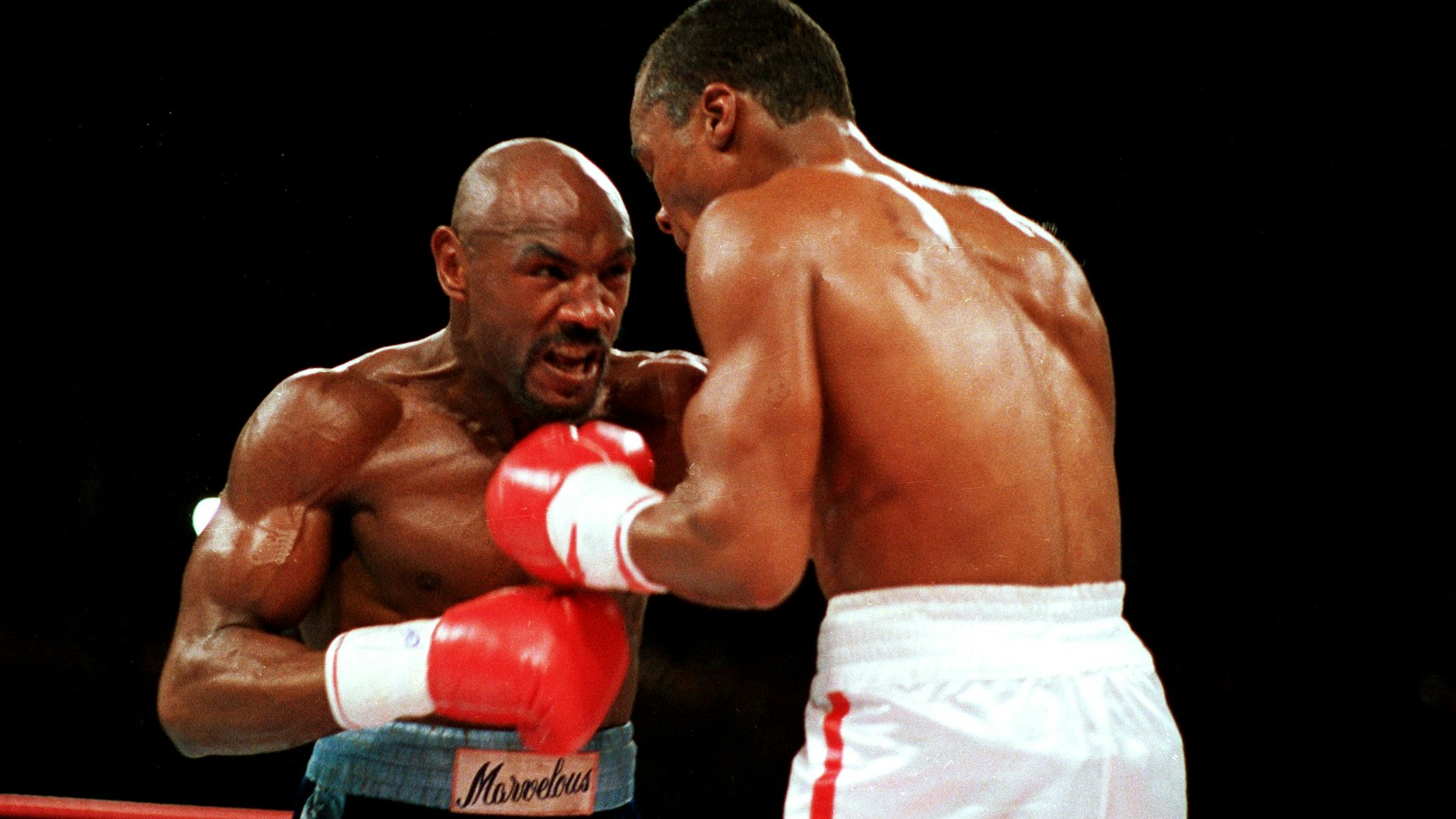 Der letzte Kampf seiner Profikarriere: 1987 verlor Box-Weltmeister „Marvelous“ Marvin Hagler gegen Sugar Ray Leonard.&nbsp;