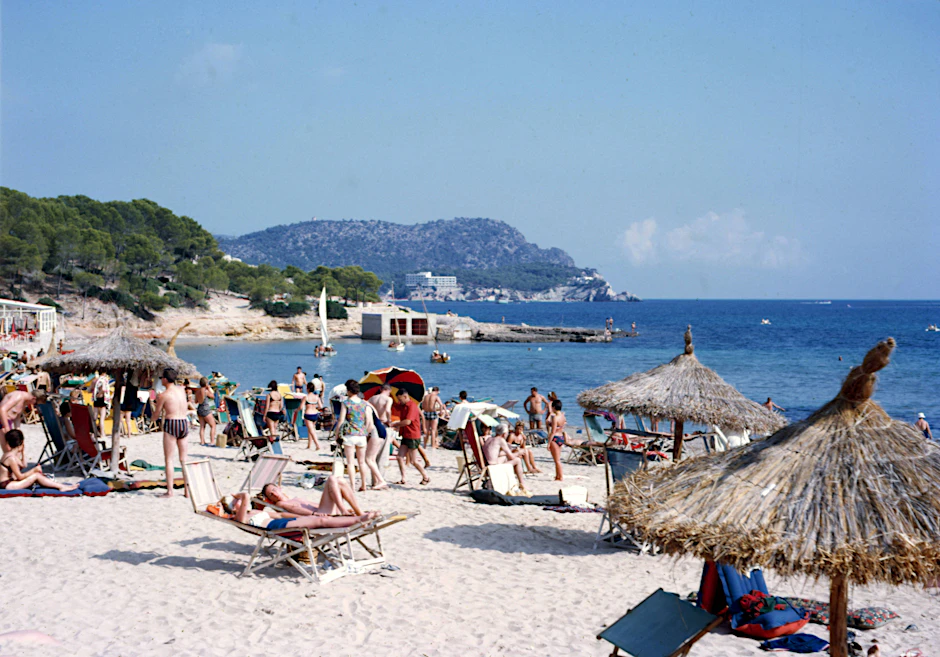 Ein voller Strand auf Mallorca (Symbolbild).&nbsp;