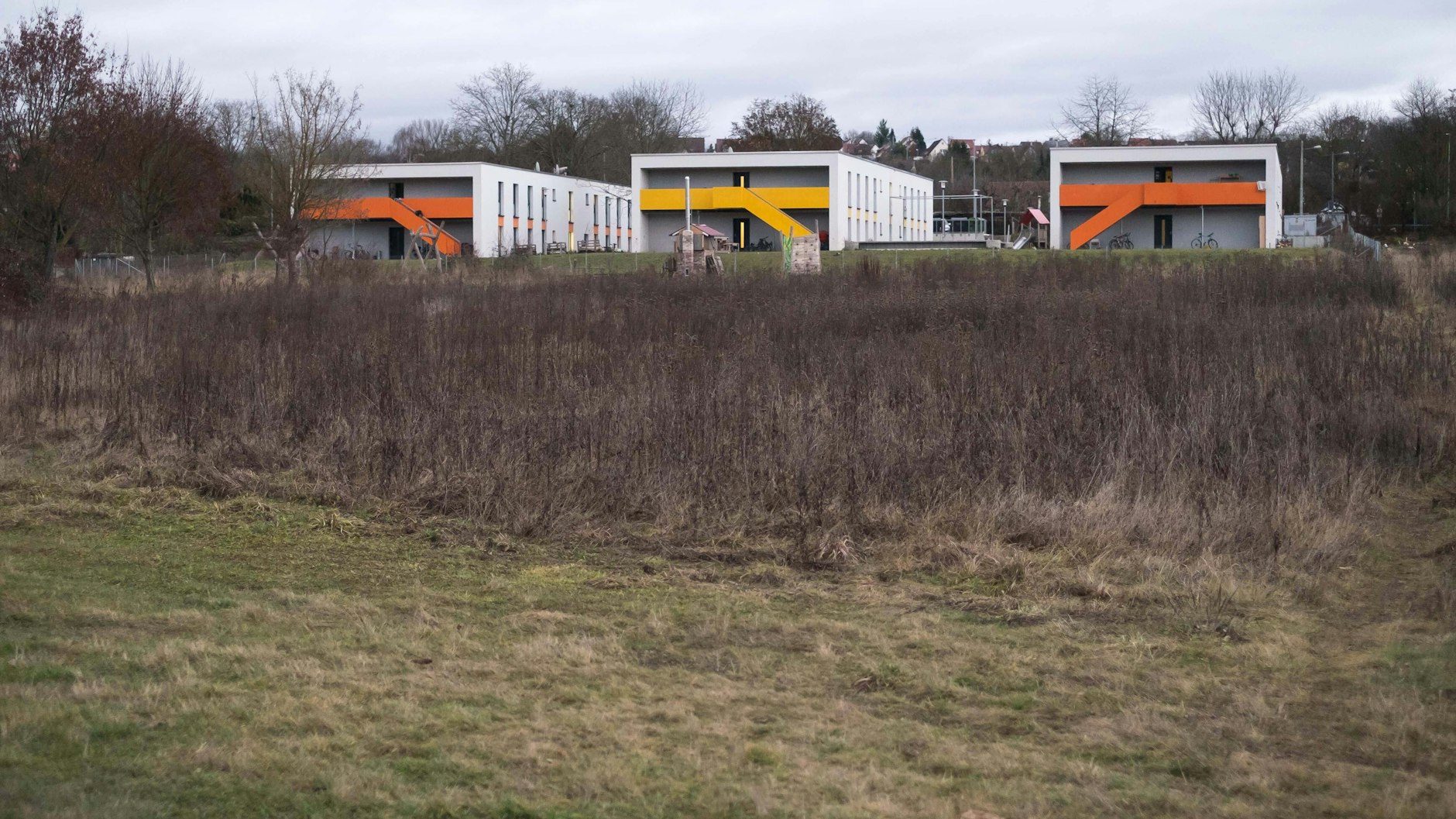 A refugee centre in Stuttgart. Can you imagine the paperwork involved in an asylum application?