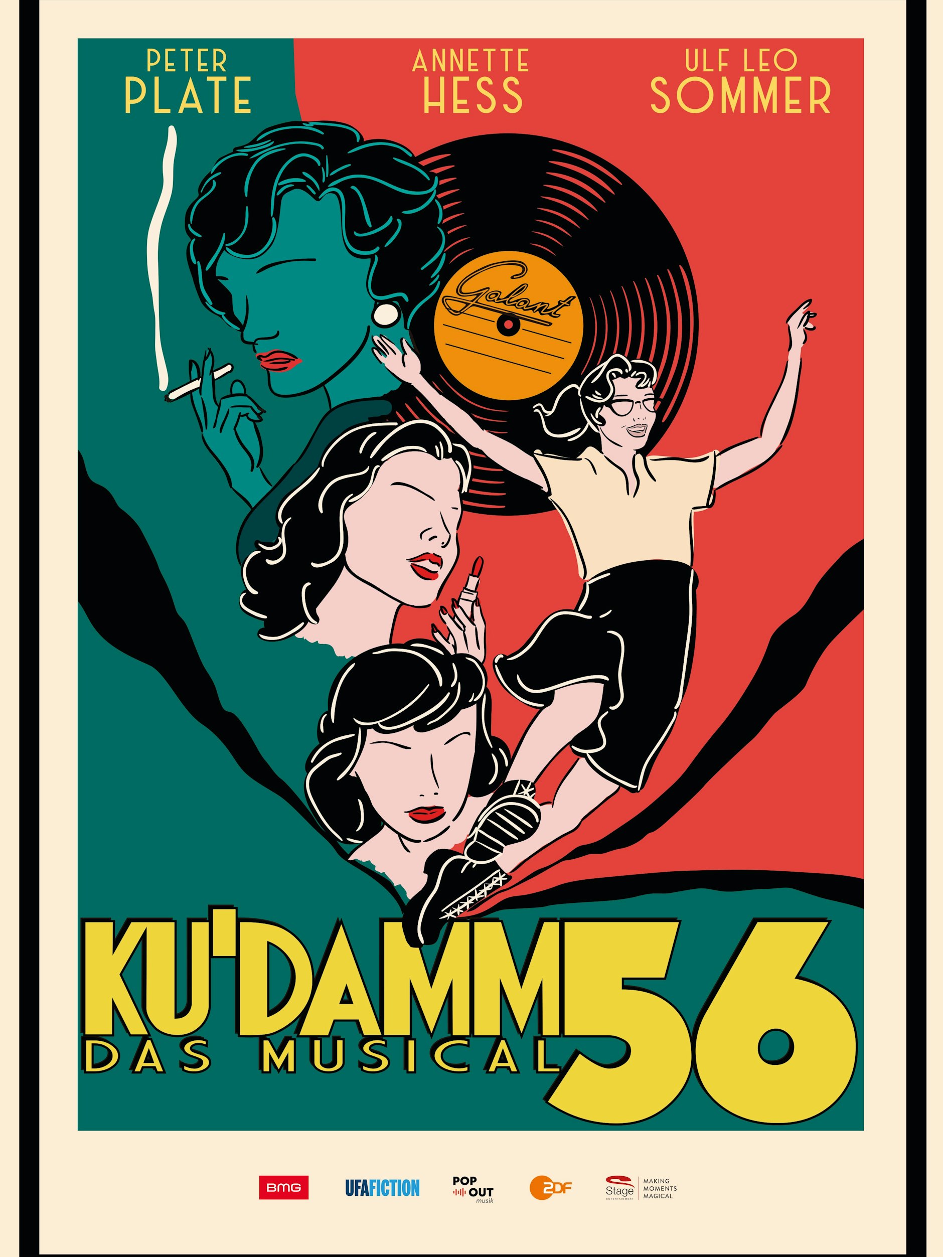Kudamm'56 - so sieht das Werbeplakat zu dem Musical aus.