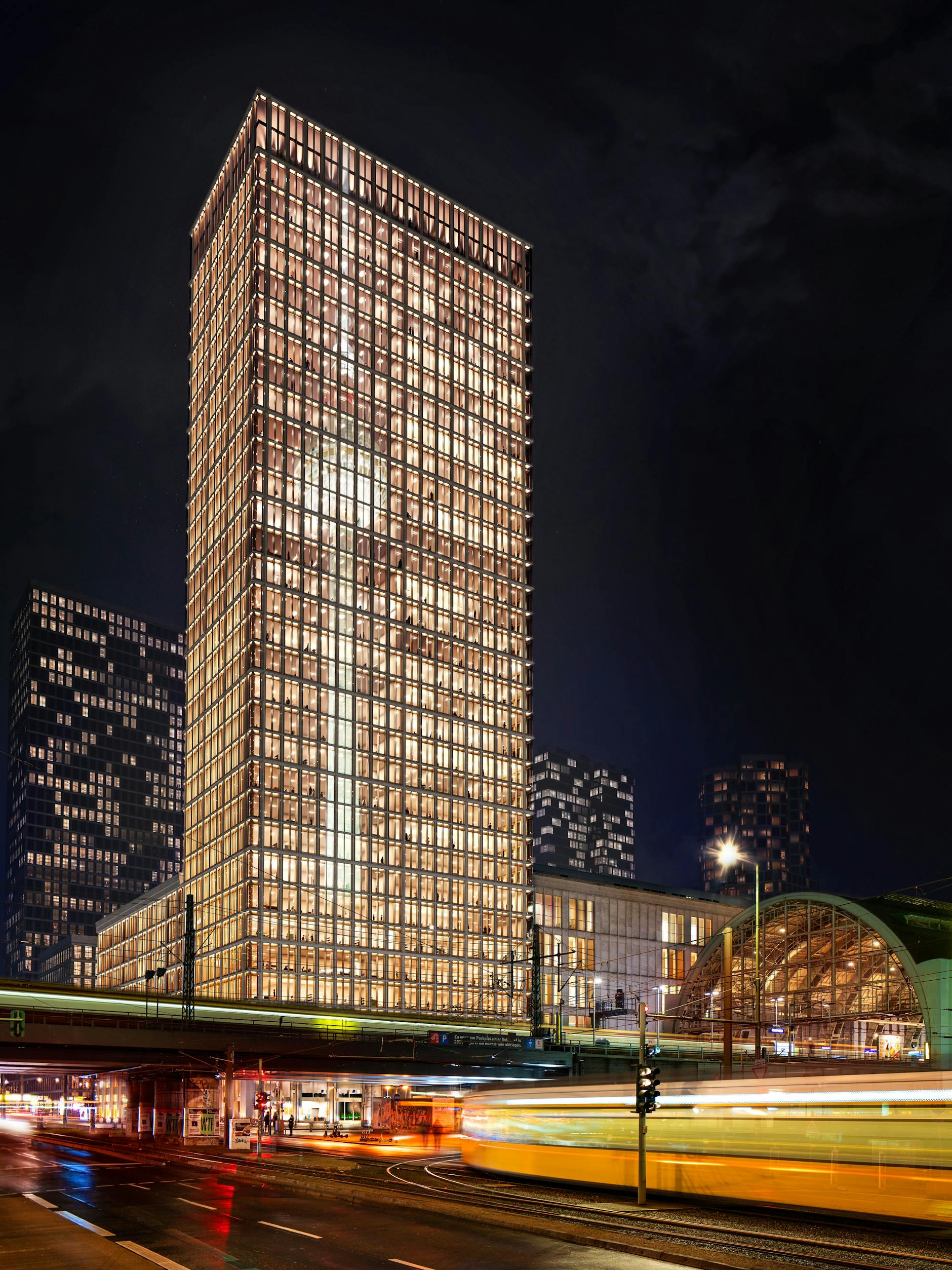 134 Meter soll der Turm in die Höhe ragen.