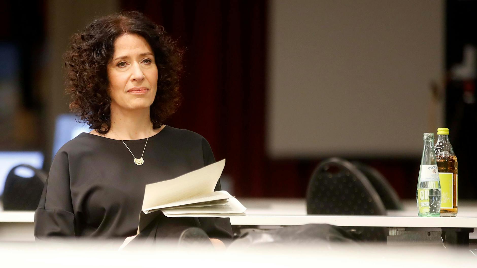 Bettina Jarasch, Spitzenkandidatin zur Abgeordnetenhauswahl 2021, beim Landesparteitag im Hotel Moa in Berlin.