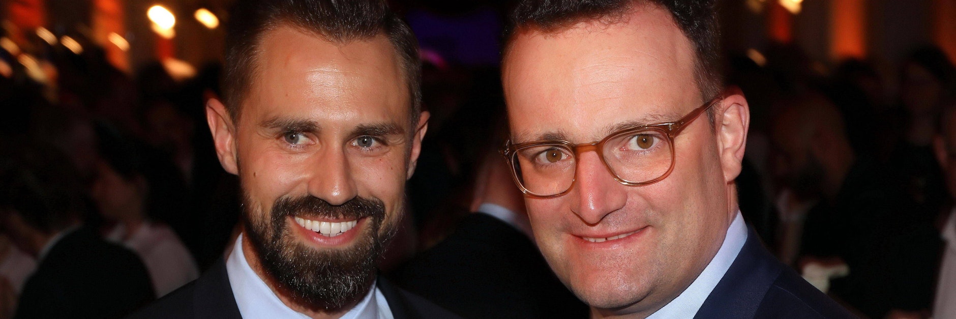 Daniel Funke (l.) und Gesundheitsminister Jens Spahn (CDU).