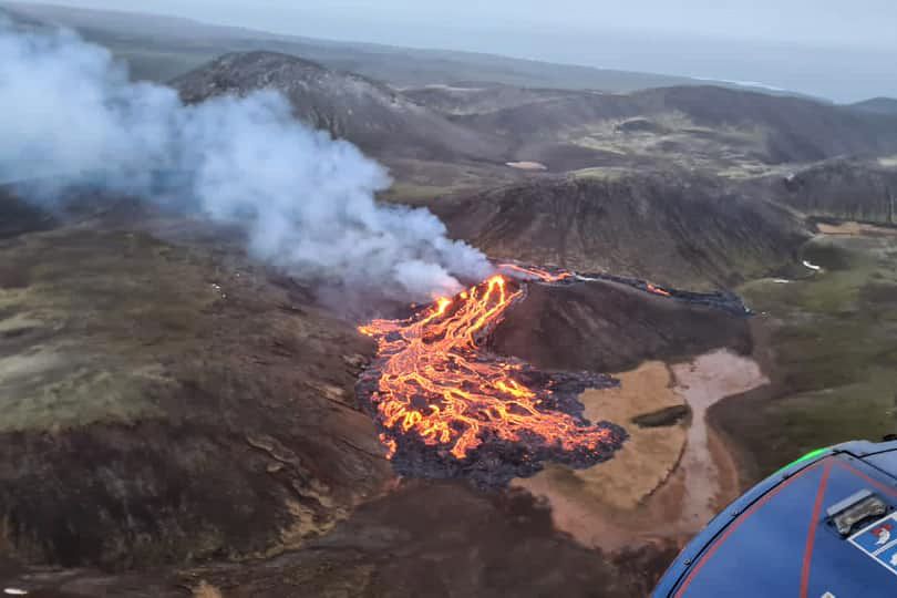 Spektakuläre Bilder Zeigen Vulkanausbruch Bei Reykjavik