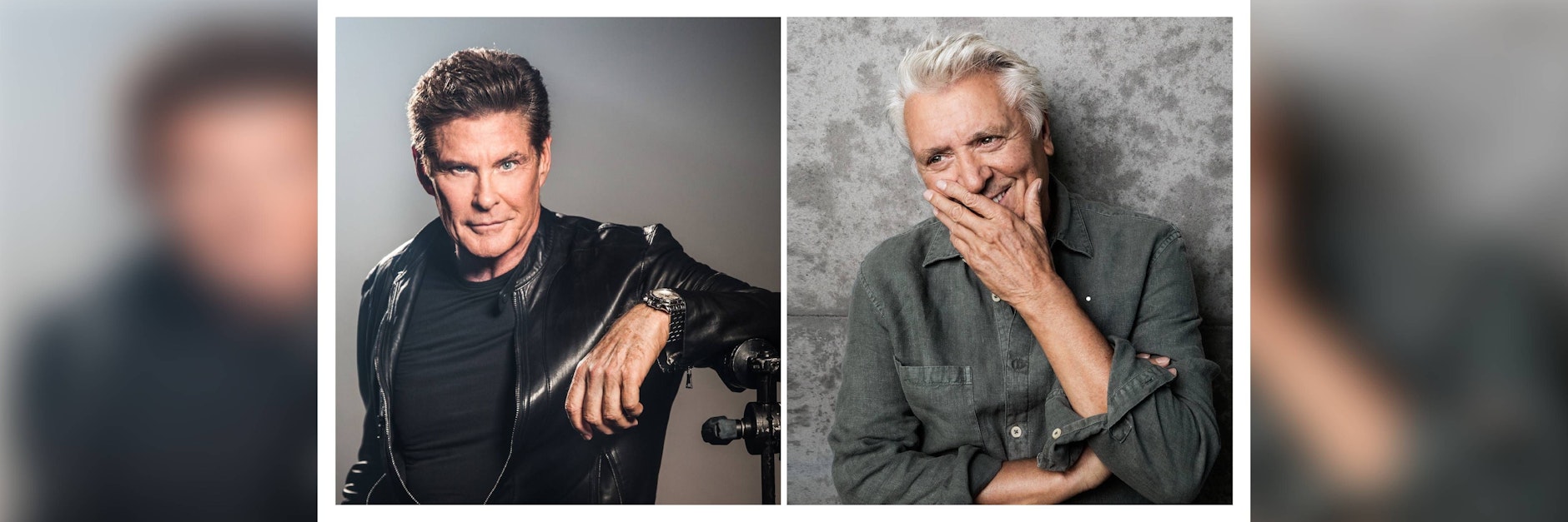 David Hasselhoff und Henry Hübchen spielen zusammen in der Serie „Ze Network“.