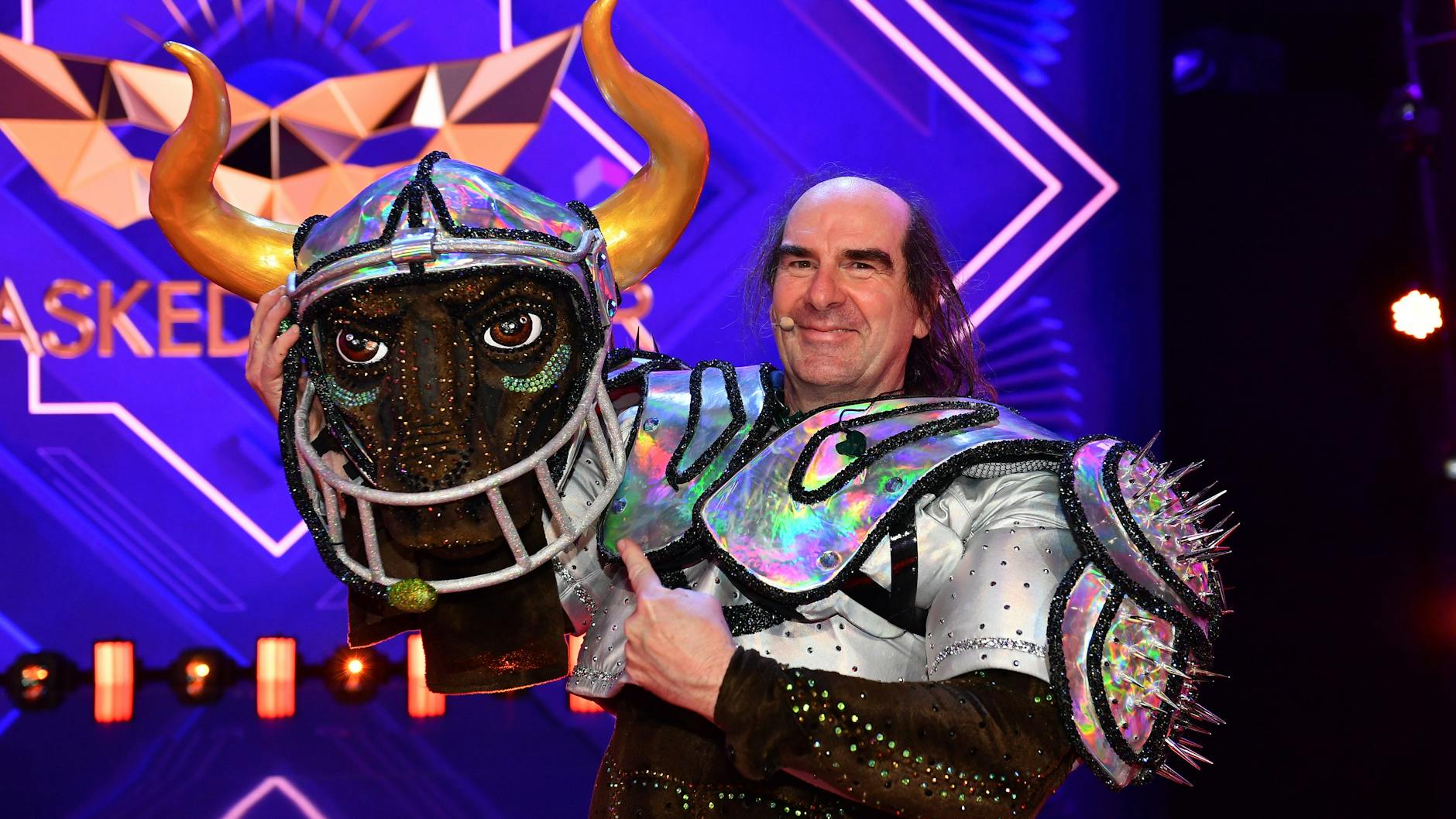 Der Stier wurde in der letzten Folge von „The Masked Singer“ enttarnt - im Kostüm steckte Sänger Guildo Horn.