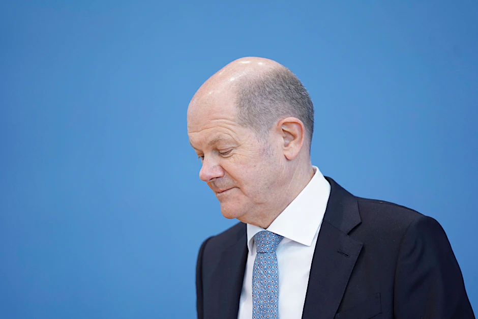 Bundesfinanzminister Olaf Scholz verteidigte am Mittwoch auf der Bundespressekonferenz den Finanzplan bis 2025.&nbsp;