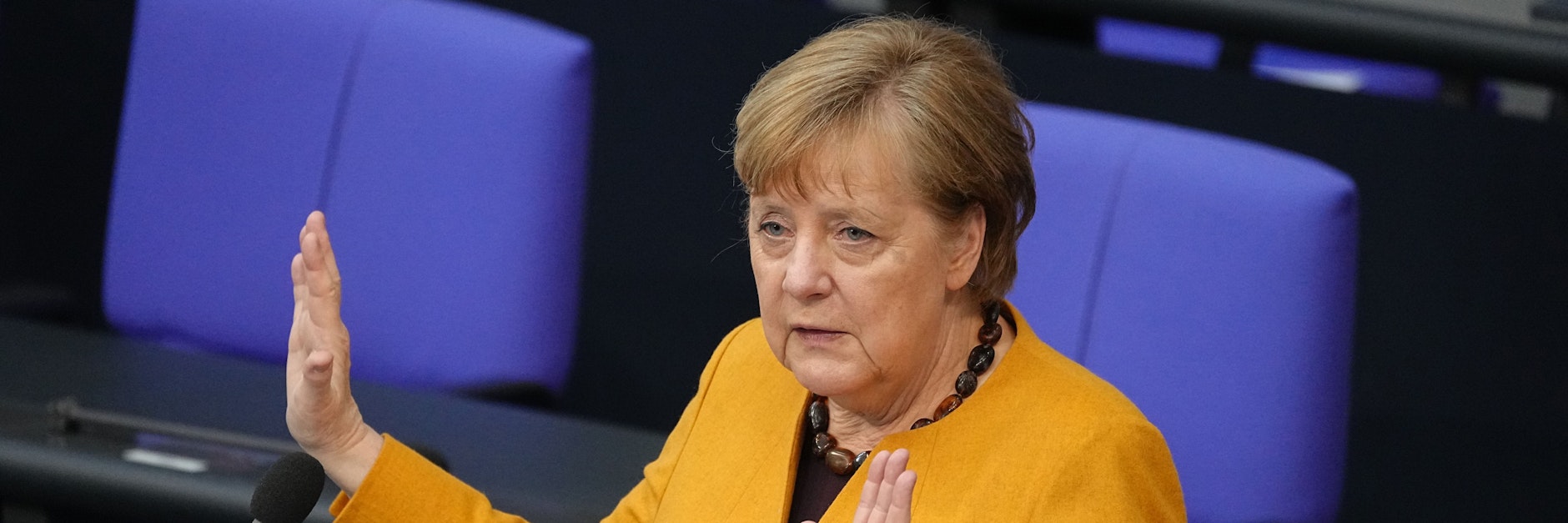 Kanzlerin Angela Merkel im Bundestag.