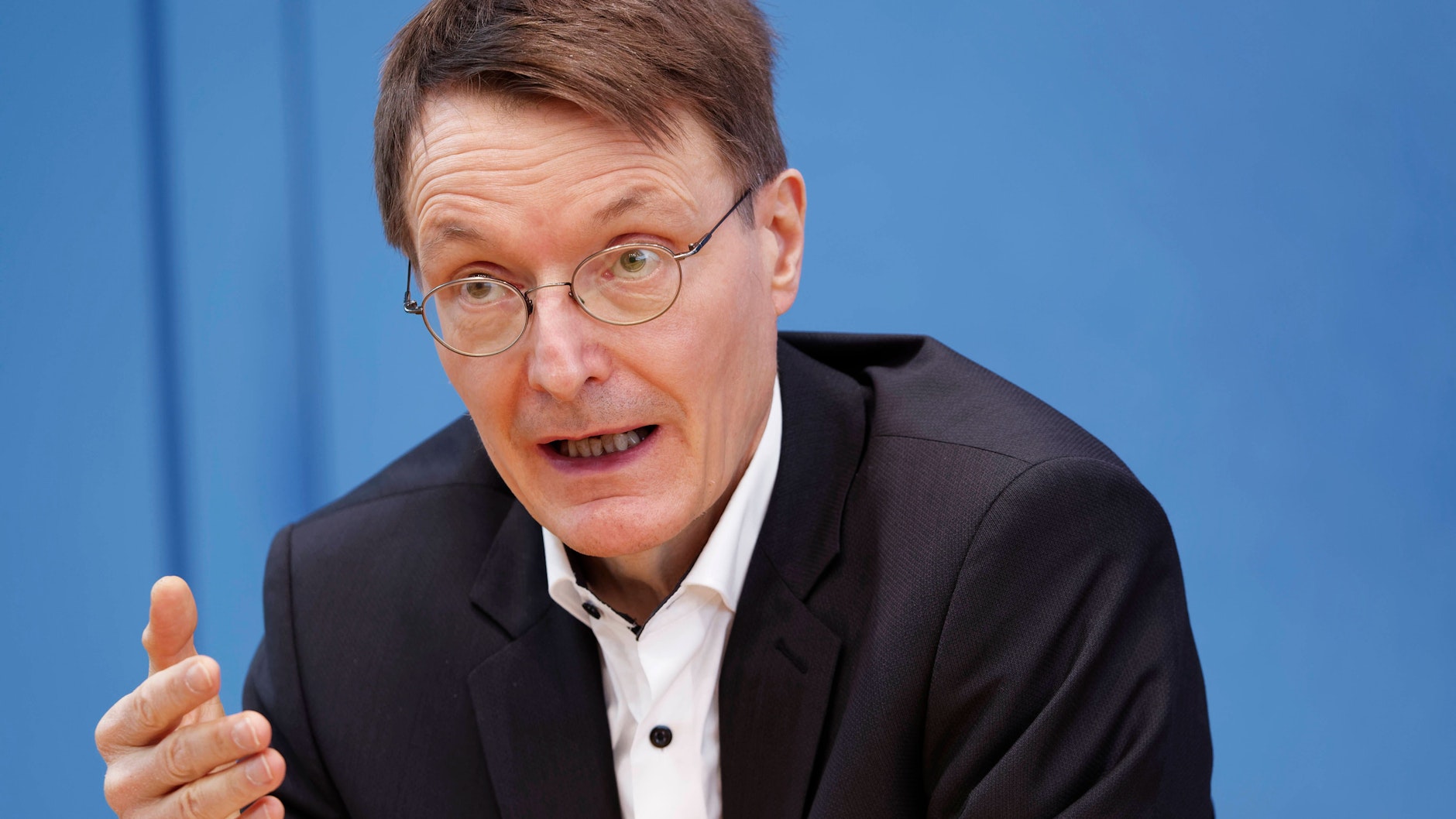 Karl Lauterbach (SPD), bei Pressekonferenz