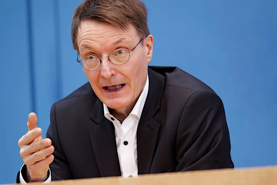 Karl Lauterbach (SPD), bei Pressekonferenz