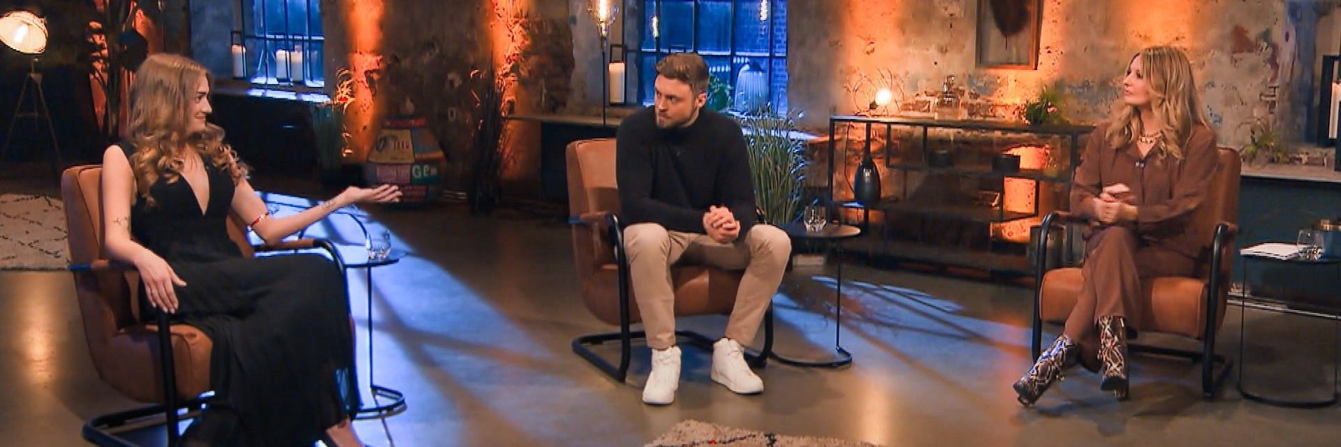 Mimi und Bachelor Niko bei der großen Aussprache mit Frauke Ludowig.