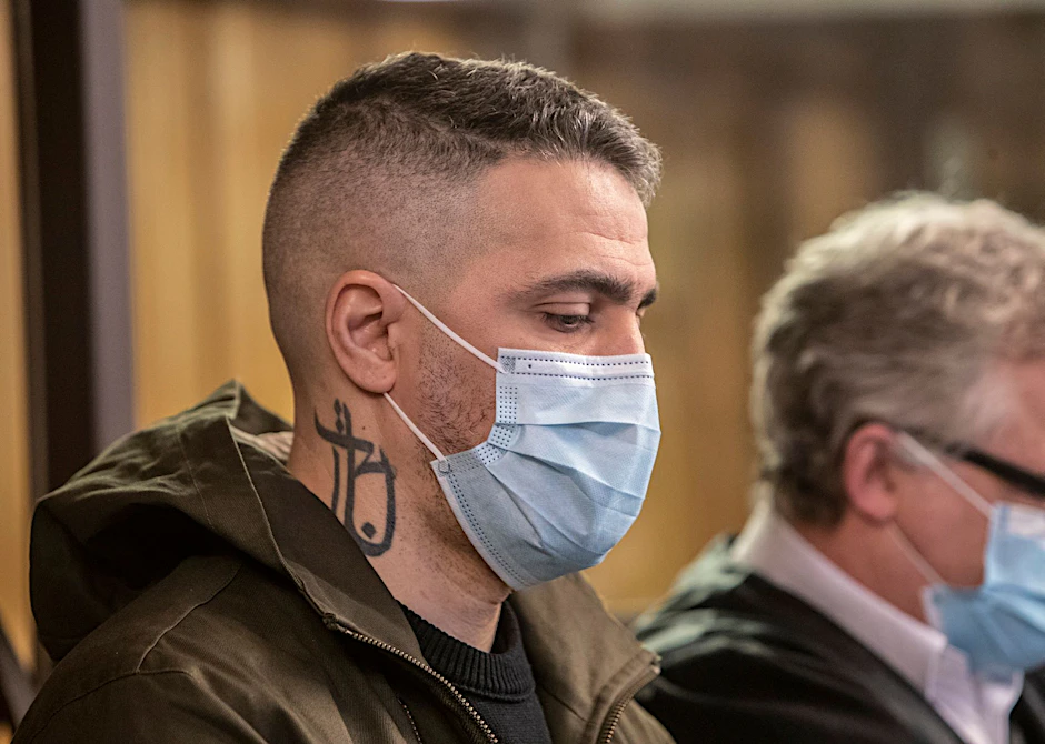 Rapper Bushido sitzt als Nebenkläger im Gericht.