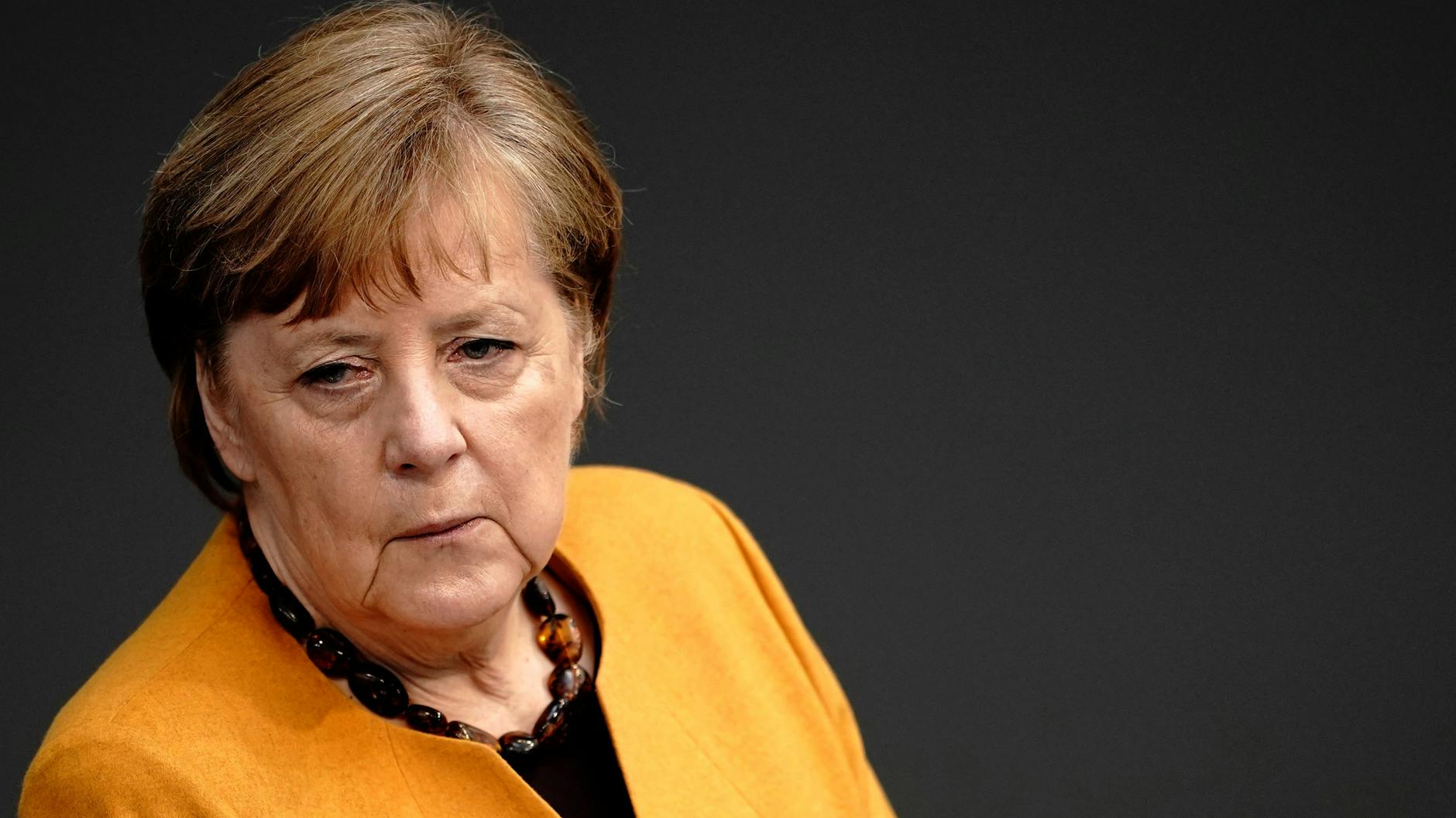 Bundeskanzlerin Angela Merkel (CDU) am Mittwoch im Bundestag.