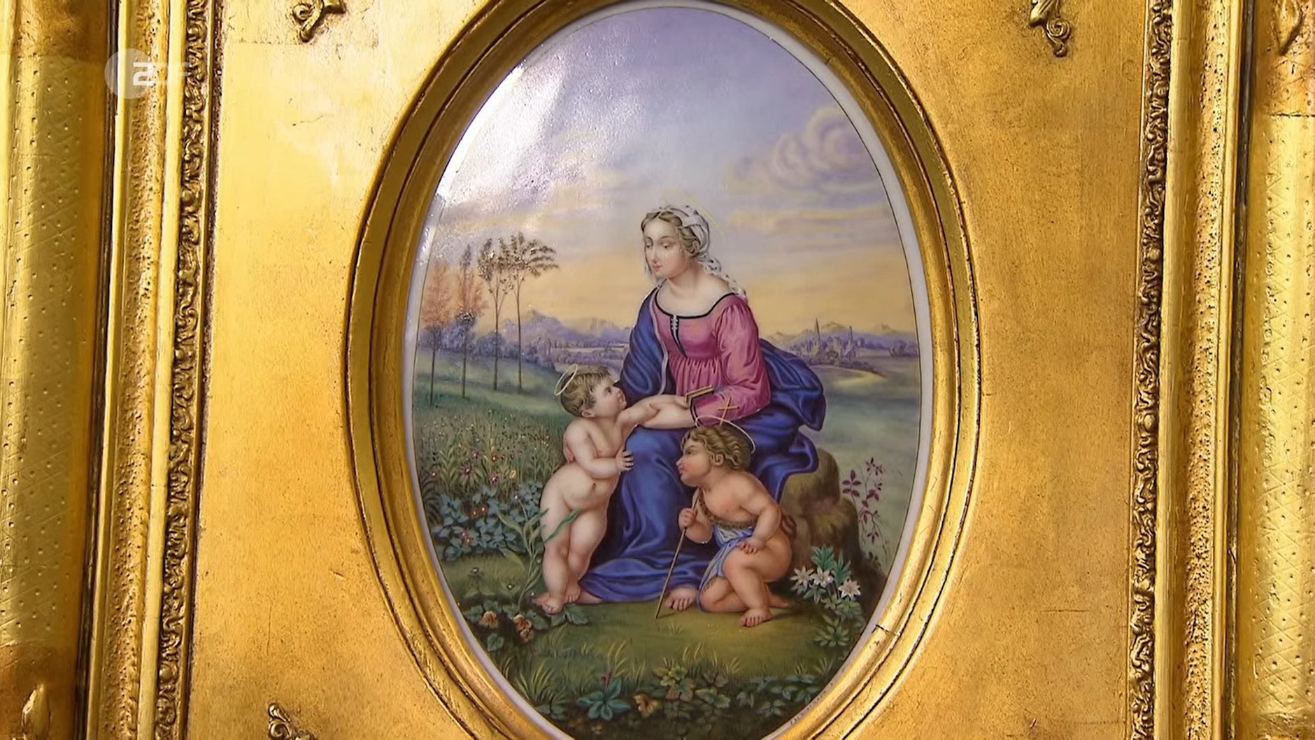 Das Bild, das bei&nbsp;„Bares für Rares“ bewertet wurde, ist auf Porzellan gemalt.